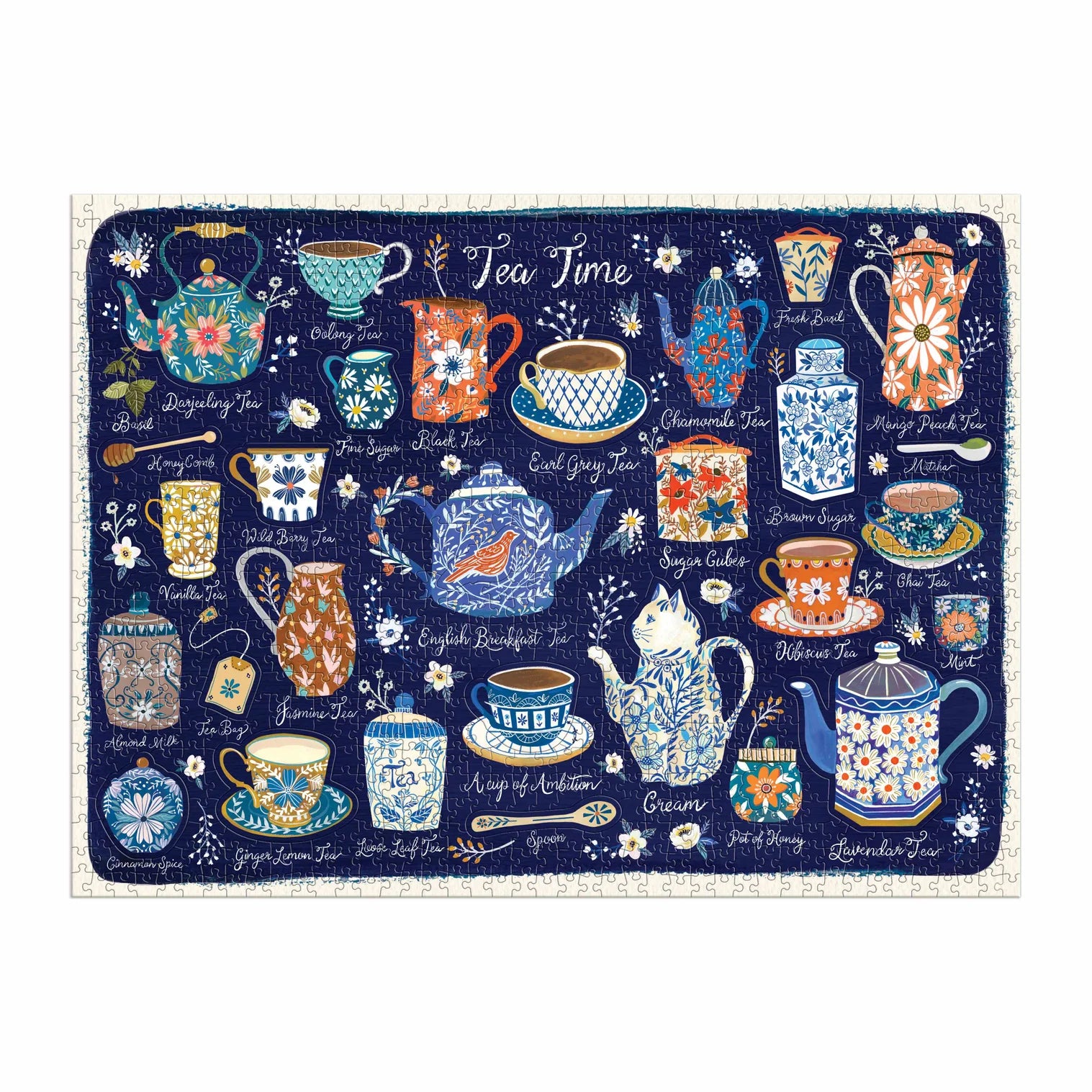 Tea Time Puzzle with Shaped Pieces 1000pc