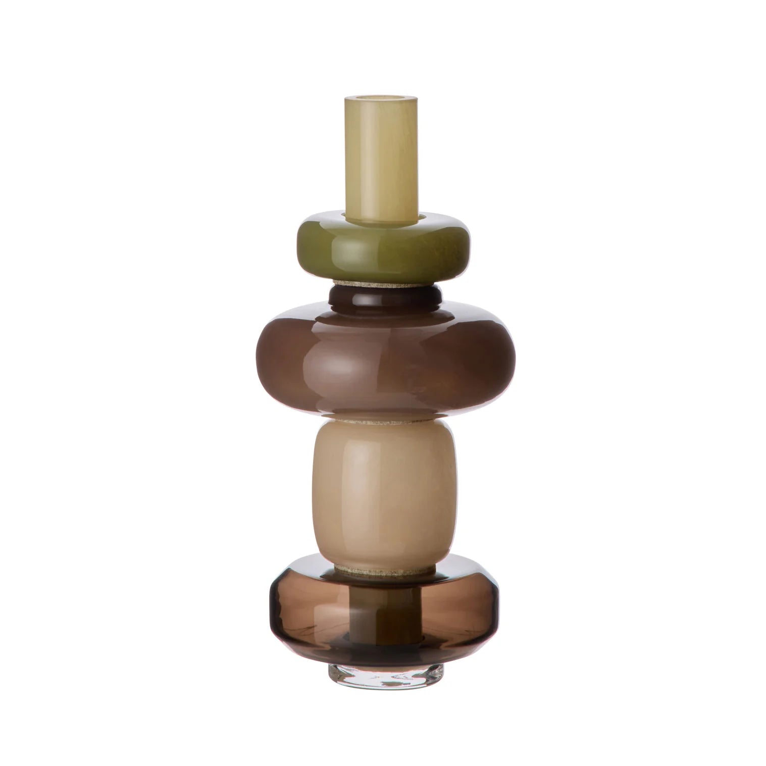 Tutti Vase Tonal with Green 18x18x40cm