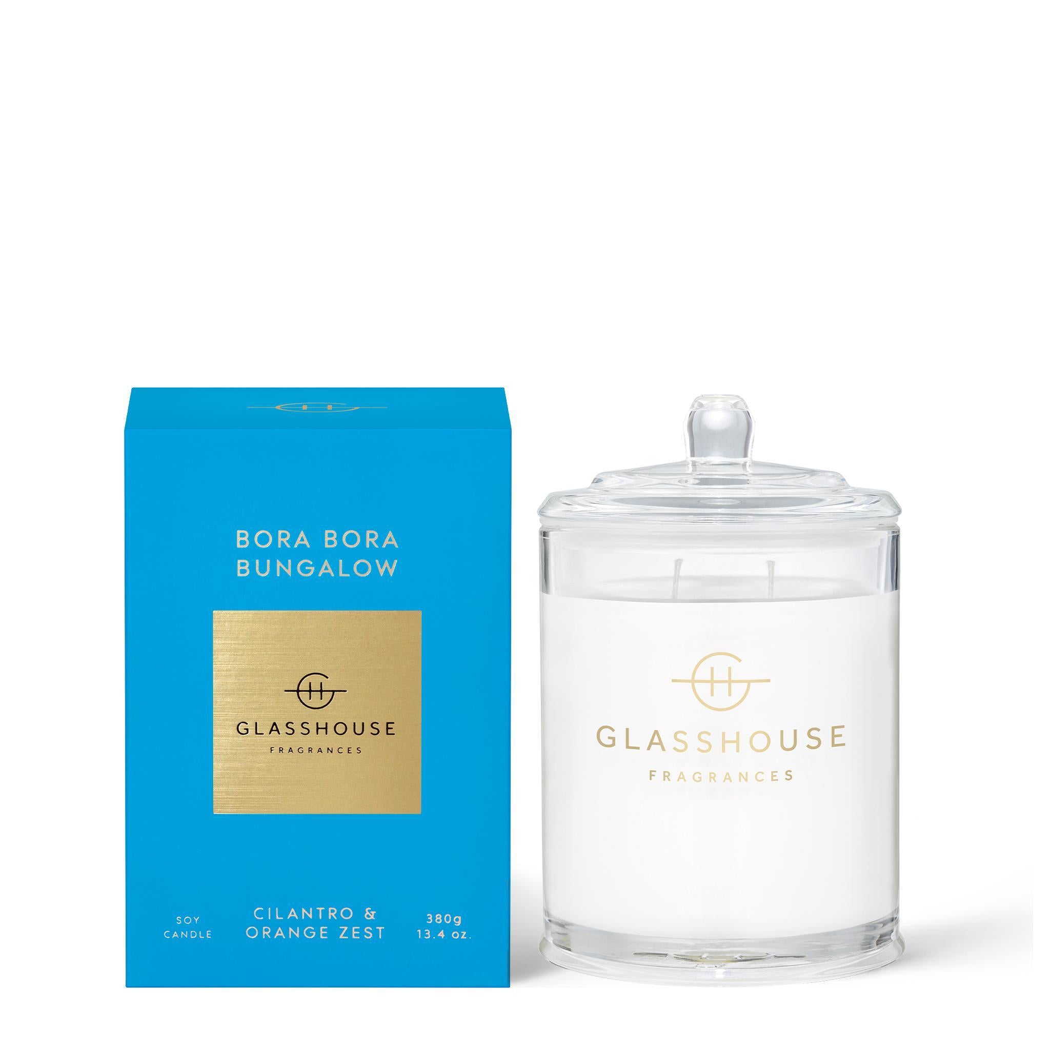 380g Soy Candle - Asst Fragrances-Candles & Fragrance-Glasshouse-Bora Bora Bungalow-The Bay Room
