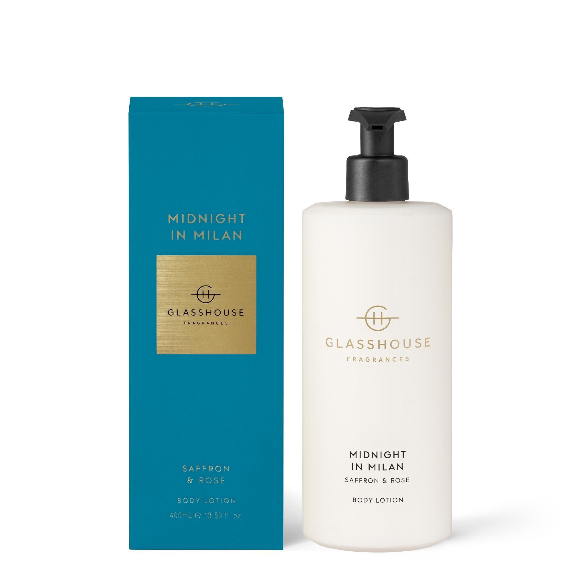 400mL Body Lotion - Asst Fragrances-Beauty & Well-Being-Glasshouse-Midnight In Milan-The Bay Room