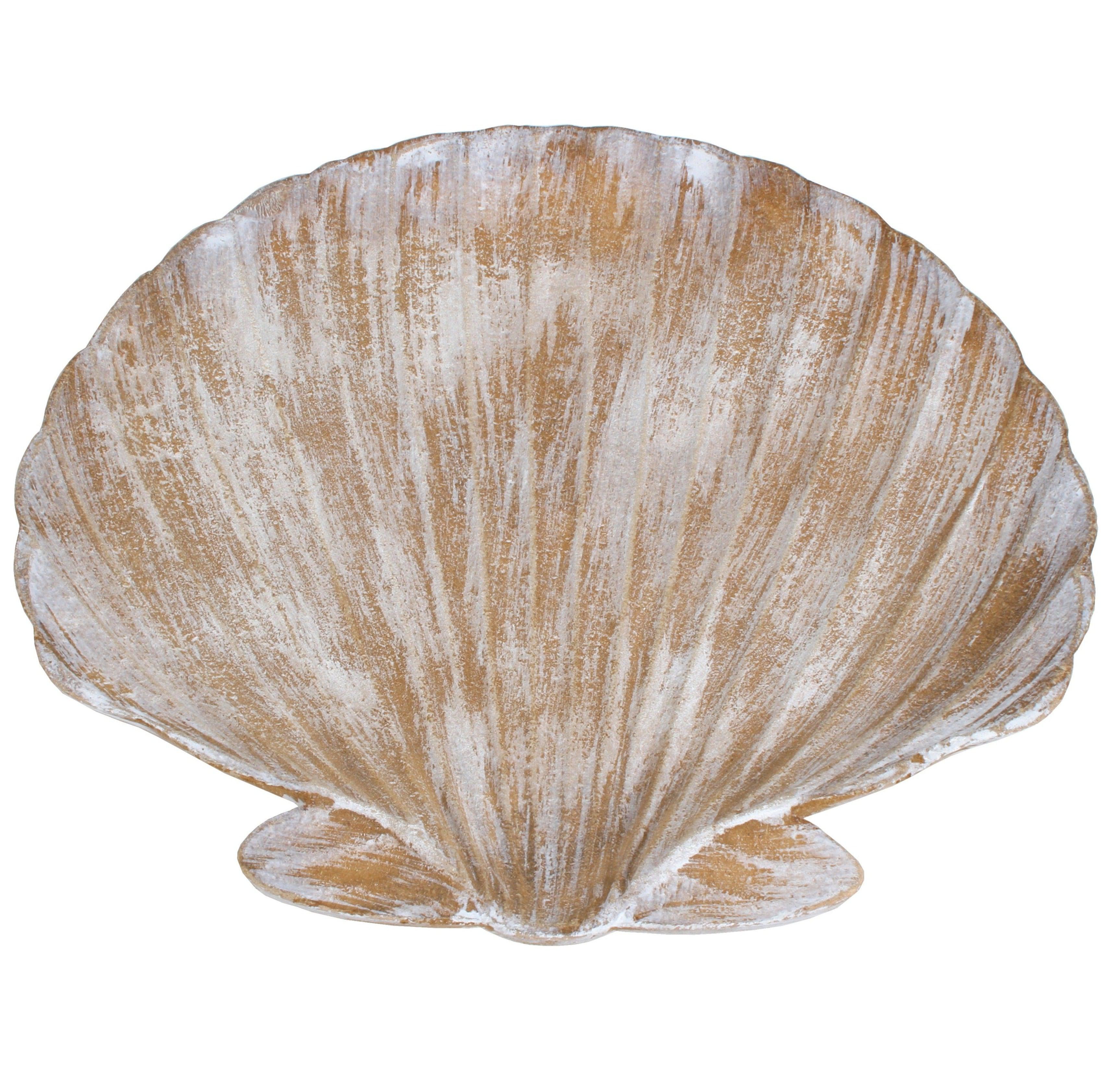 7 Seas Shell Wood Tray-Decor Items-Maine & Crawford-The Bay Room