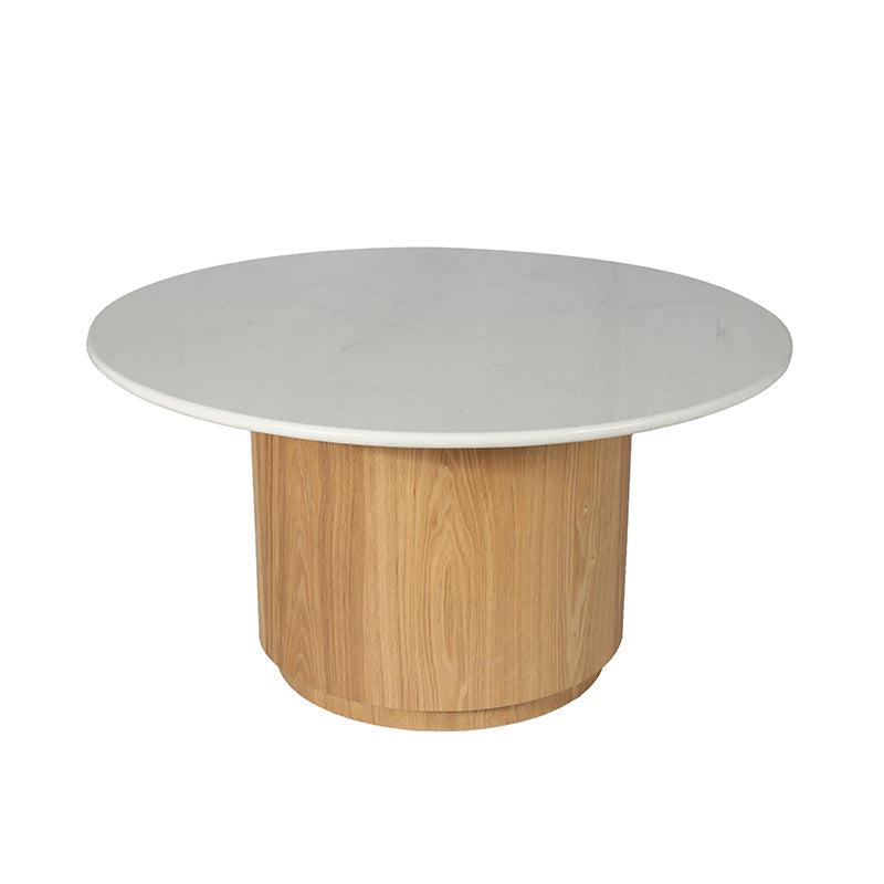 Adeline Oak Marble Coffee Table-Furniture-Madras Link-The Bay Room