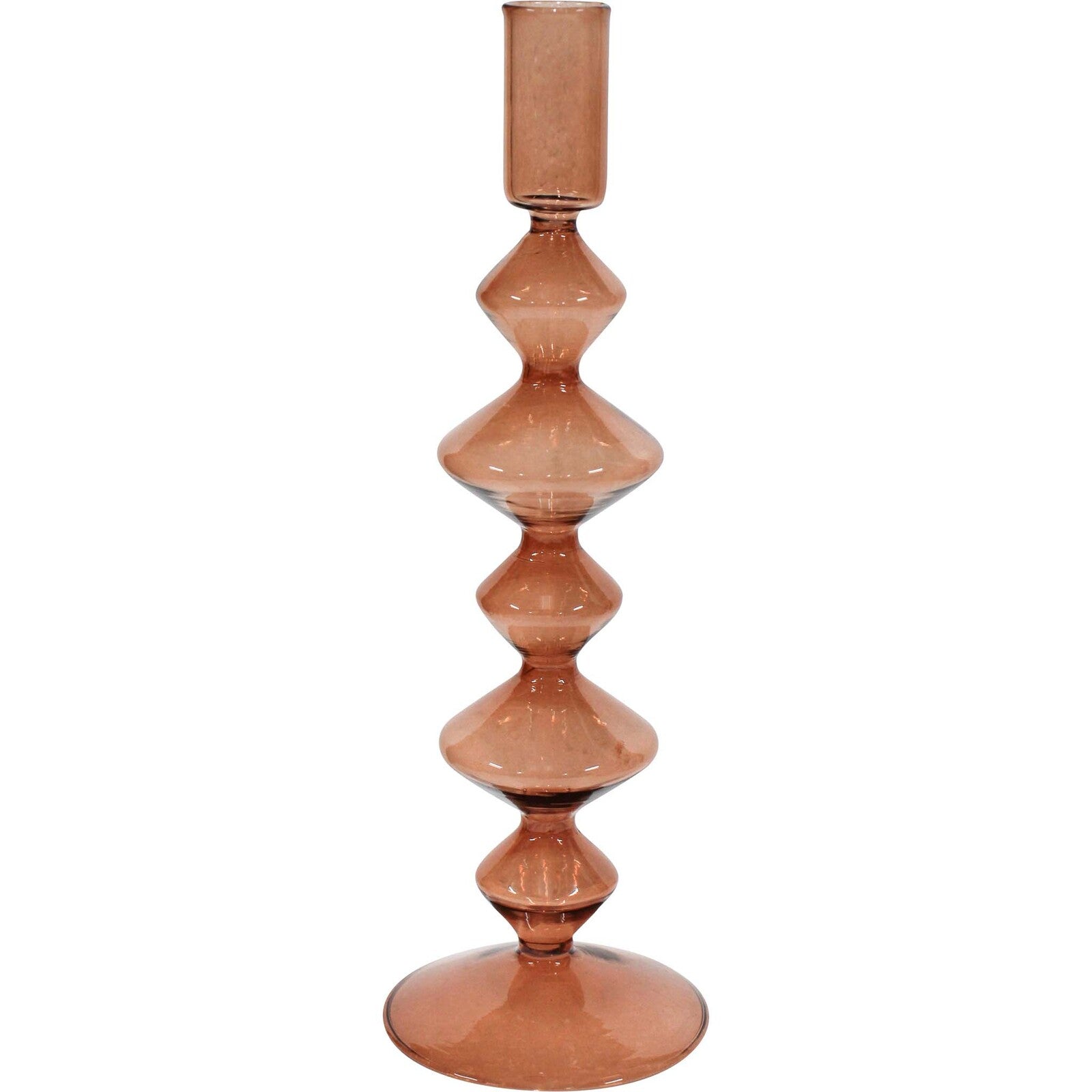 Ana Candlestick - Chestnut-Decor Items-Lavida-The Bay Room