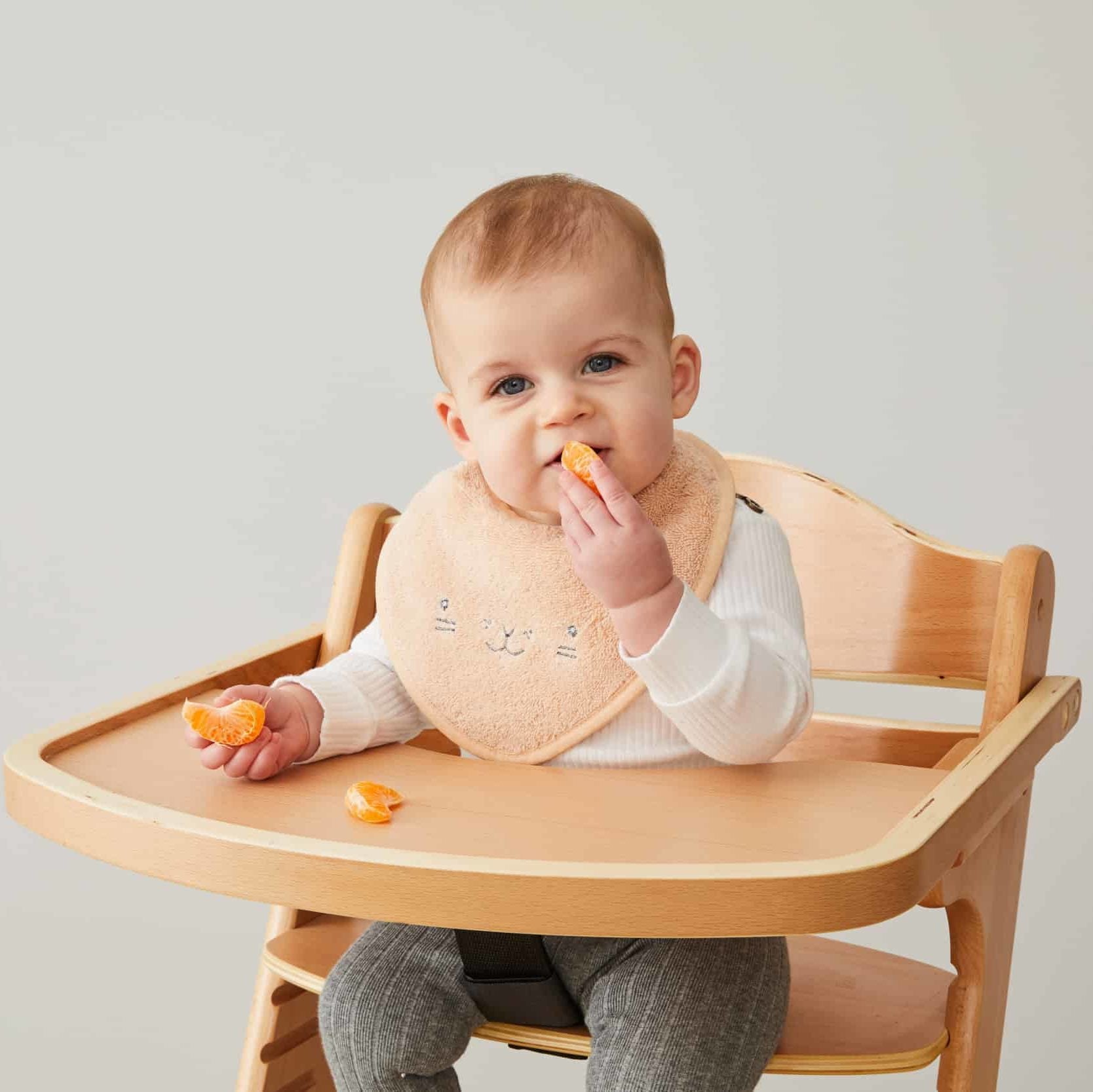 Animal Faces Terry Towelling Bibs Set/2 - Pink Clay-Nursery & Nurture-Pilbeam Living-The Bay Room