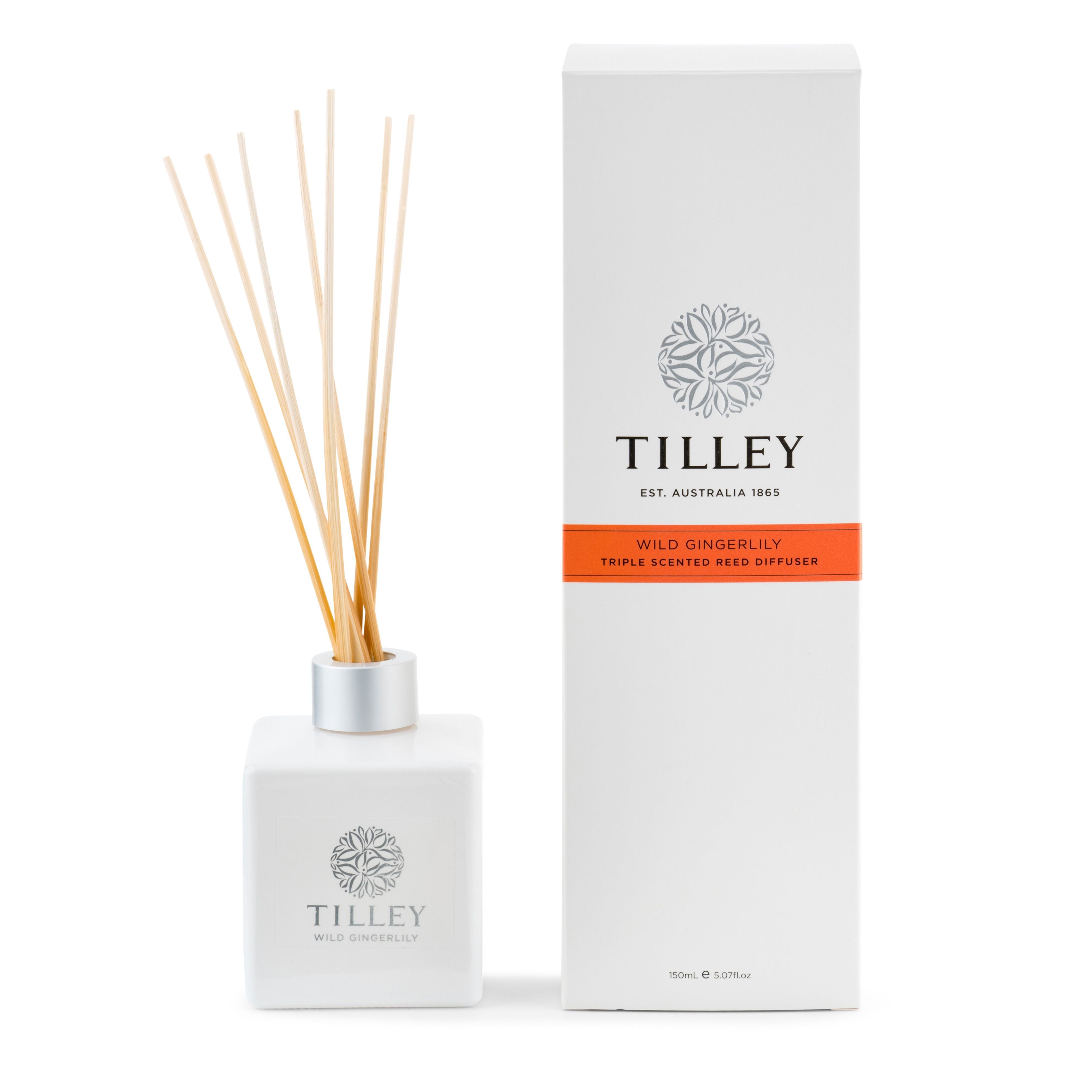 Aromatic Reed Diffuser 150mL - Asst Fragrance-Candles & Fragrance-Tilley-Wild Gingerlily-The Bay Room