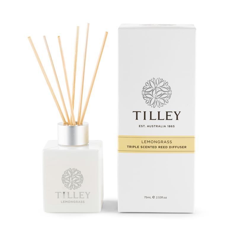 Aromatic Reed Diffuser 75mL - Asst Fragrance-Candles & Fragrance-Tilley-Lemongrass-The Bay Room