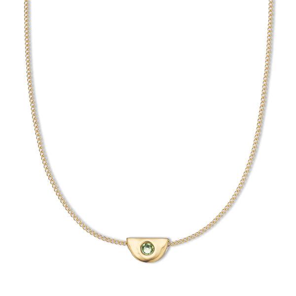 August Peridot Birthstone Necklace-Jewellery-Palas-The Bay Room