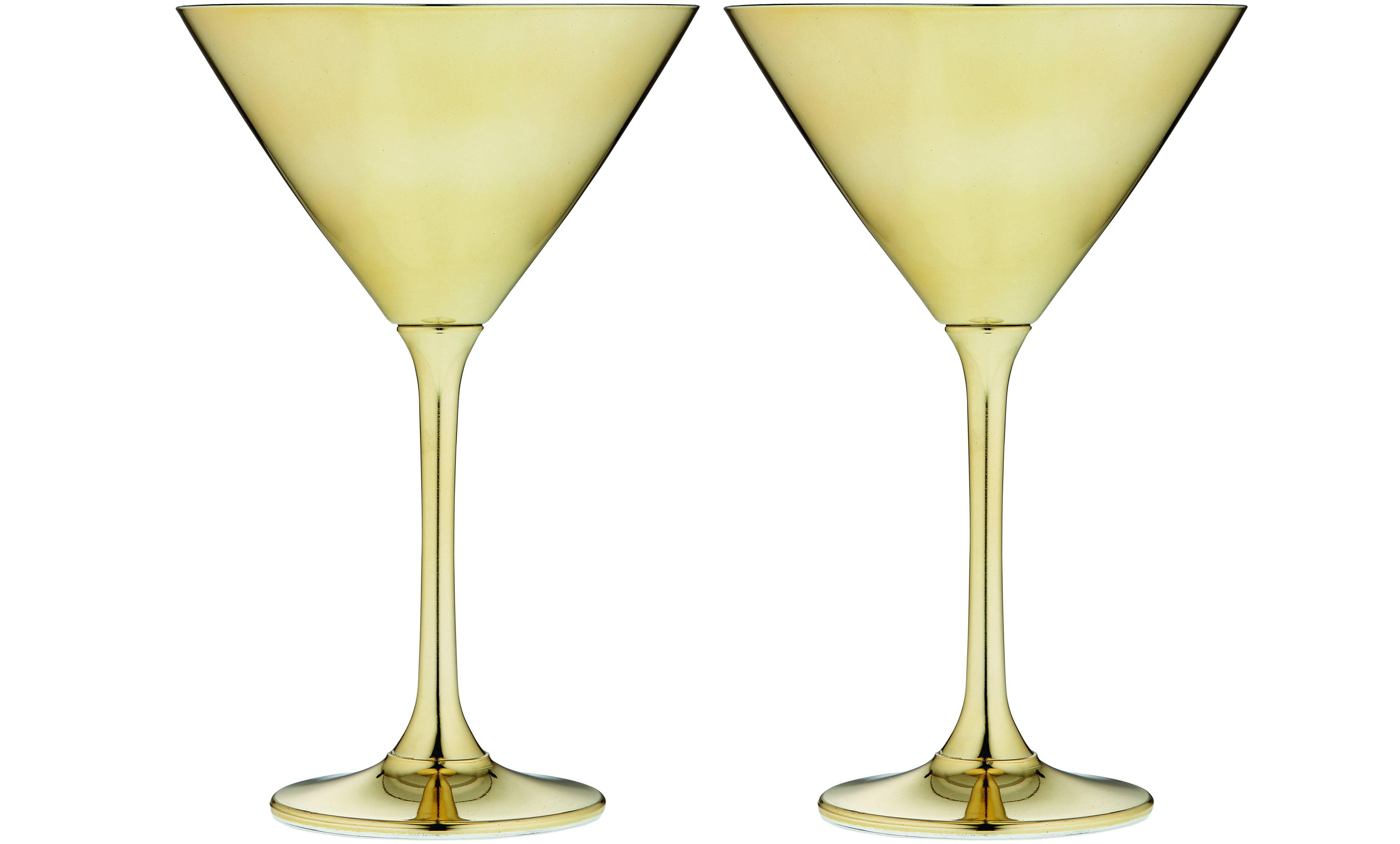 Aurora Gold Martini Glass - Pack of 2-Dining & Entertaining-Tempa-The Bay Room