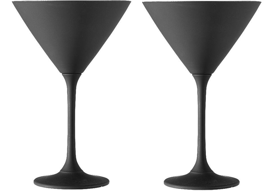Aurora Matte Black Martini Glass - Pack of 2-Dining & Entertaining-Tempa-The Bay Room