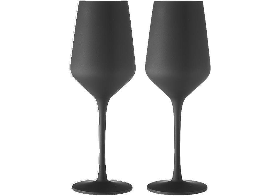 Aurora Matte Black Wine Glass - Pack of 2-Dining & Entertaining-Tempa-The Bay Room