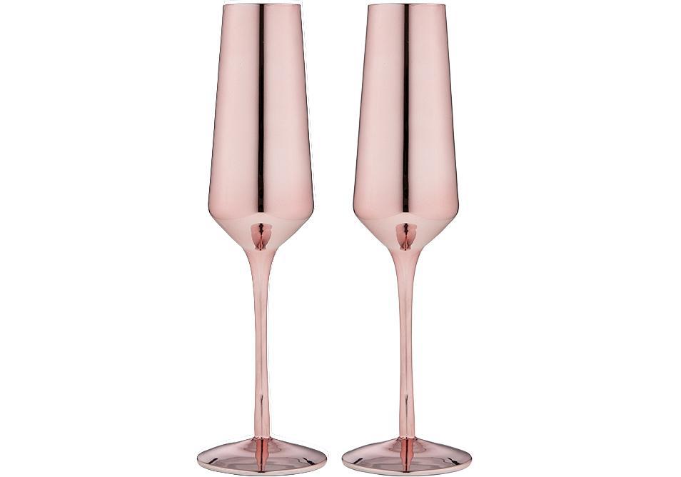 Aurora Rose Champagne Glass - Pack of 2-Dining & Entertaining-Tempa-The Bay Room
