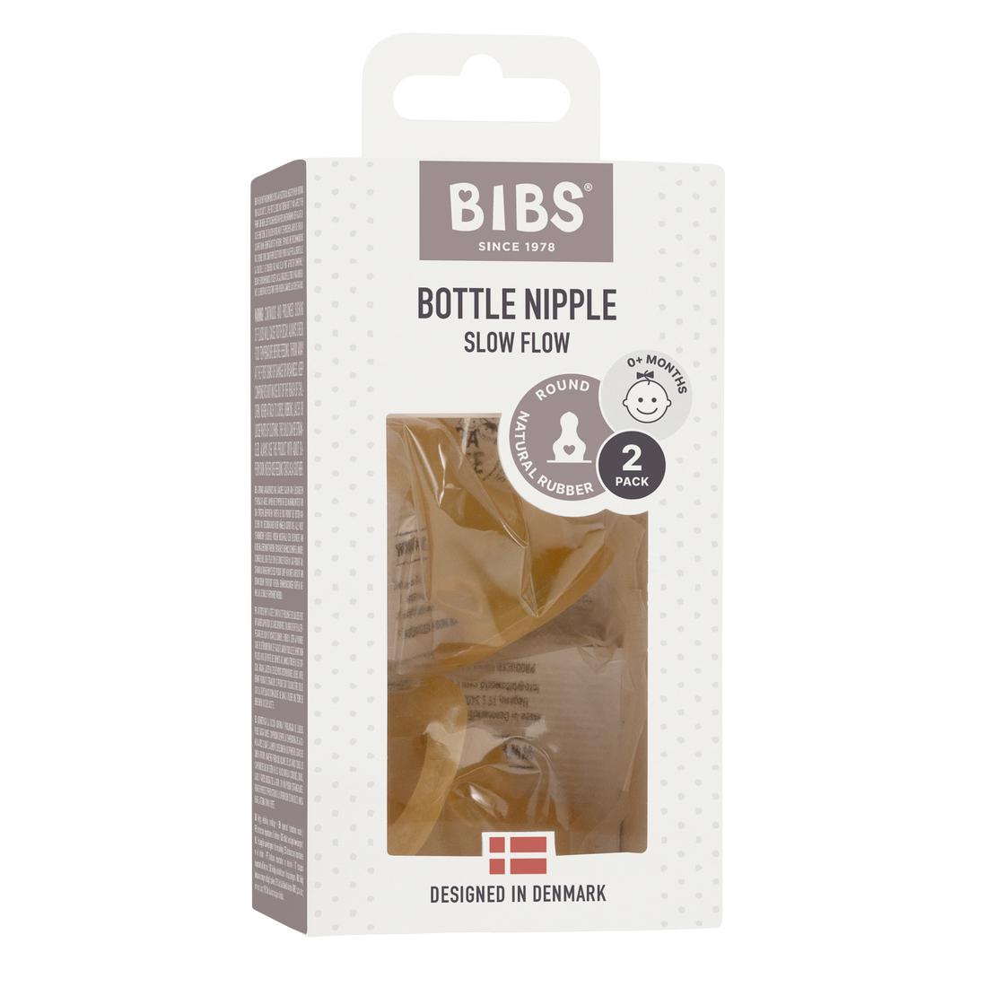 BIBS Bottle Replacement Nipples 2 Pack - Slow Flow-Nursery & Nurture-BIBS-The Bay Room