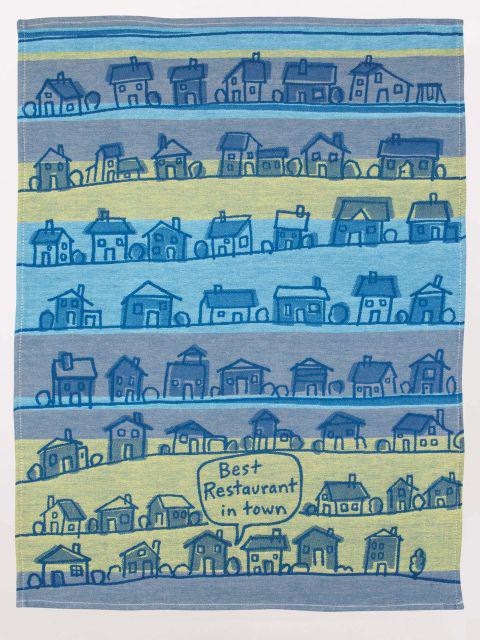 Best Restaurant In Town Dish Towel-Fun & Games-Blue Q-The Bay Room