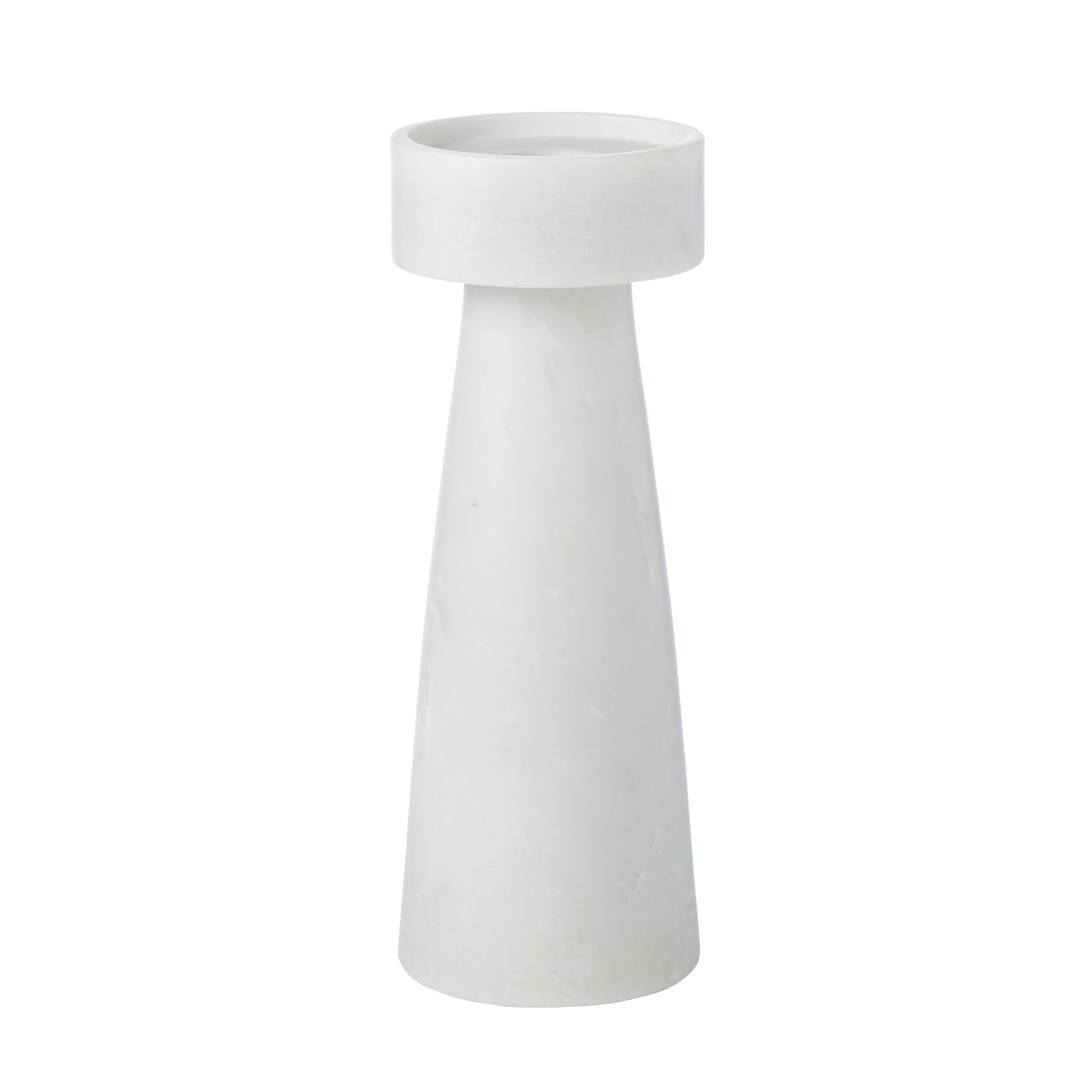 Blythe Candle Holder White 20cm-Decor Items-Amalfi-The Bay Room