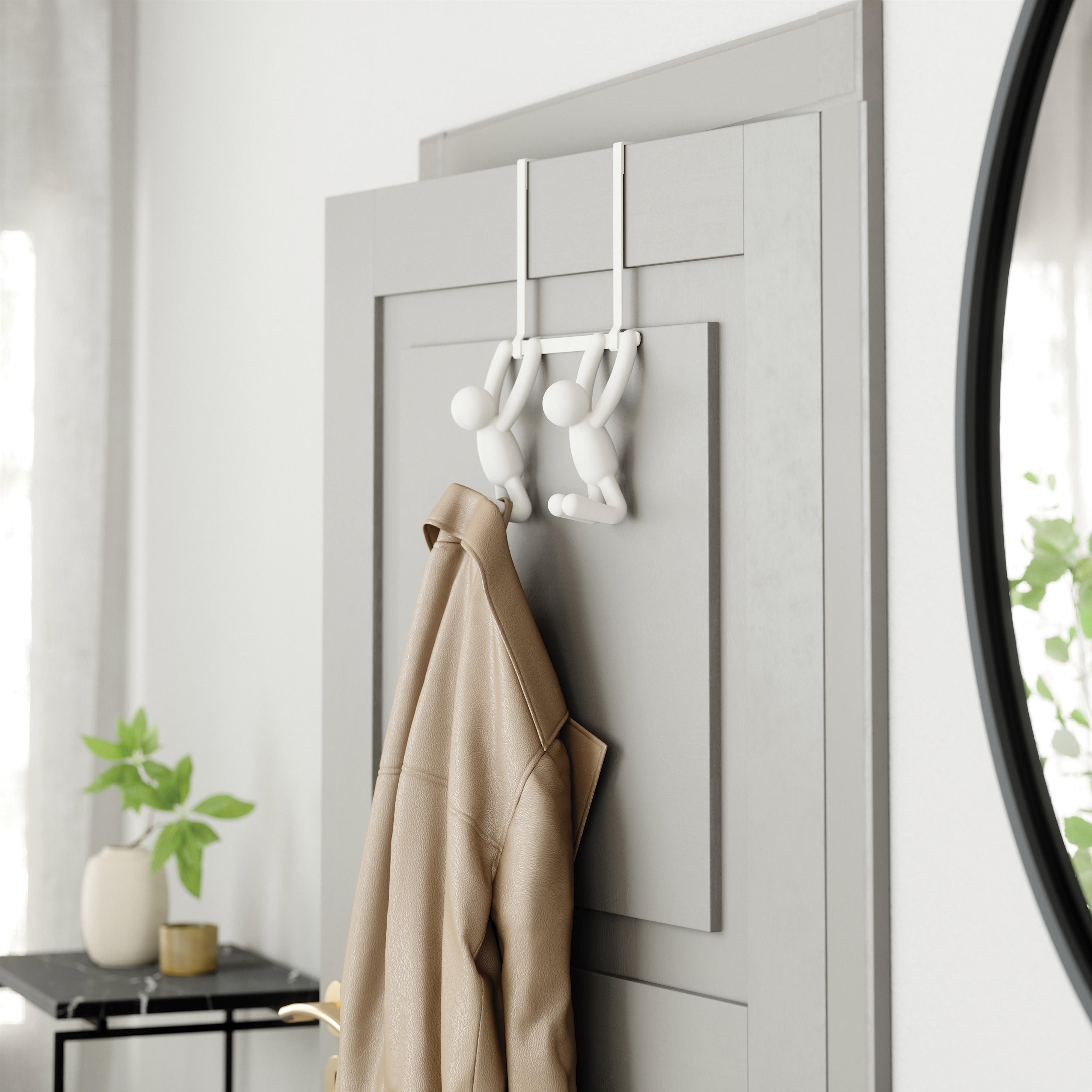 Buddy Over The Door Hook Double Hook - White-Decor Items-Umbra-The Bay Room