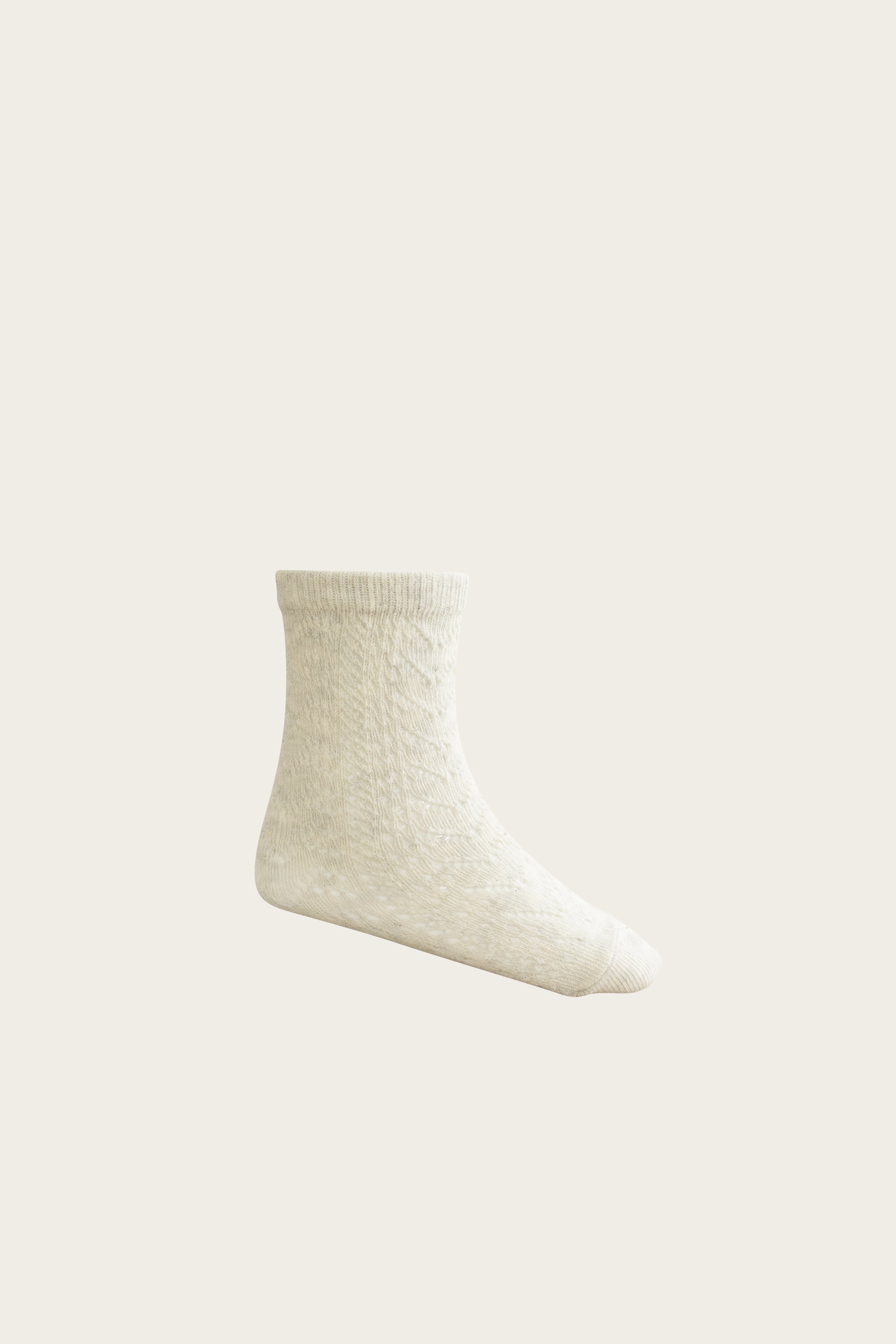 Cable Weave Knee High Sock - Oatmeal-Clothing & Accessories-Jamie Kay-The Bay Room