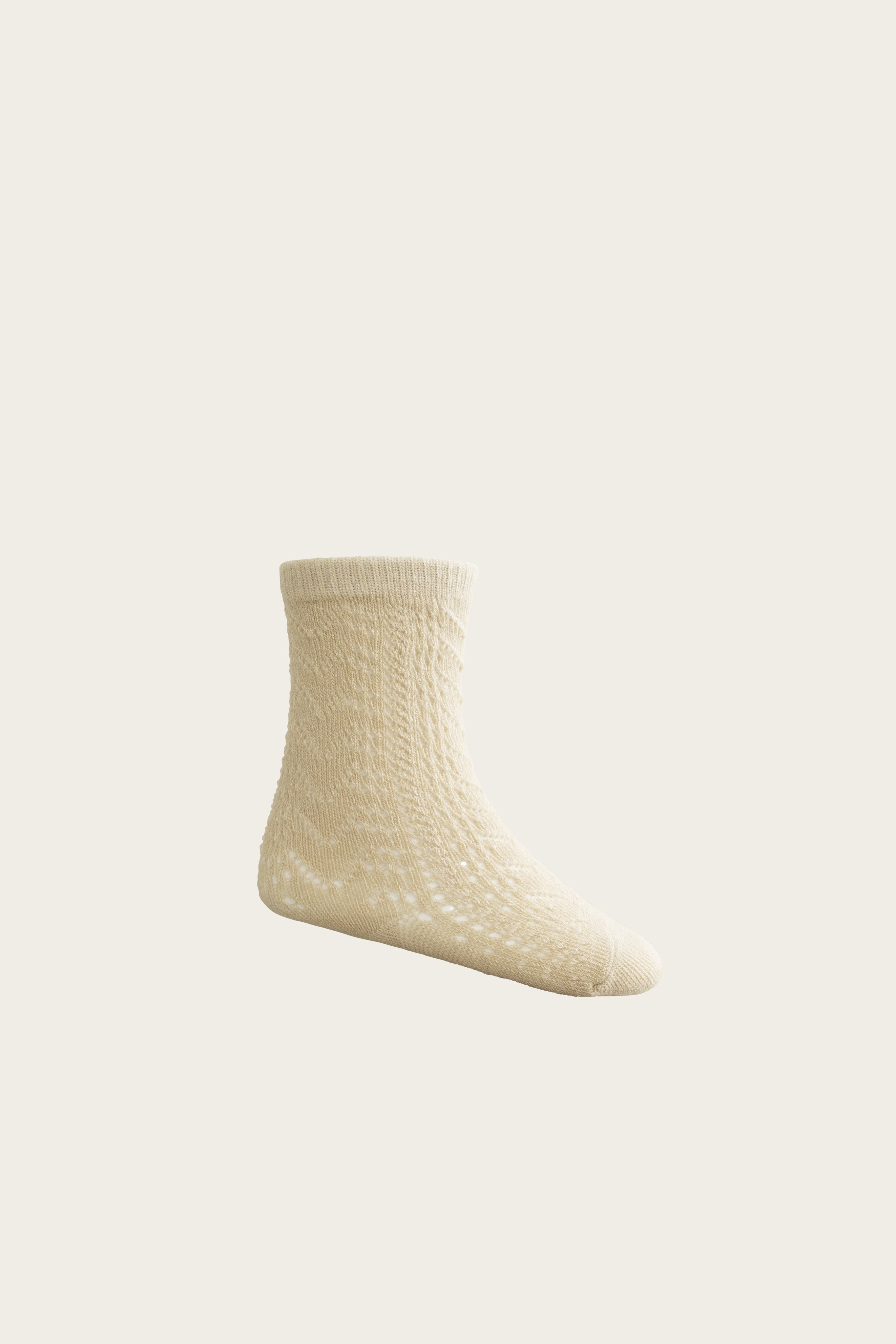 Cable Weave Knee High Sock - Sandstone-Clothing & Accessories-Jamie Kay-The Bay Room