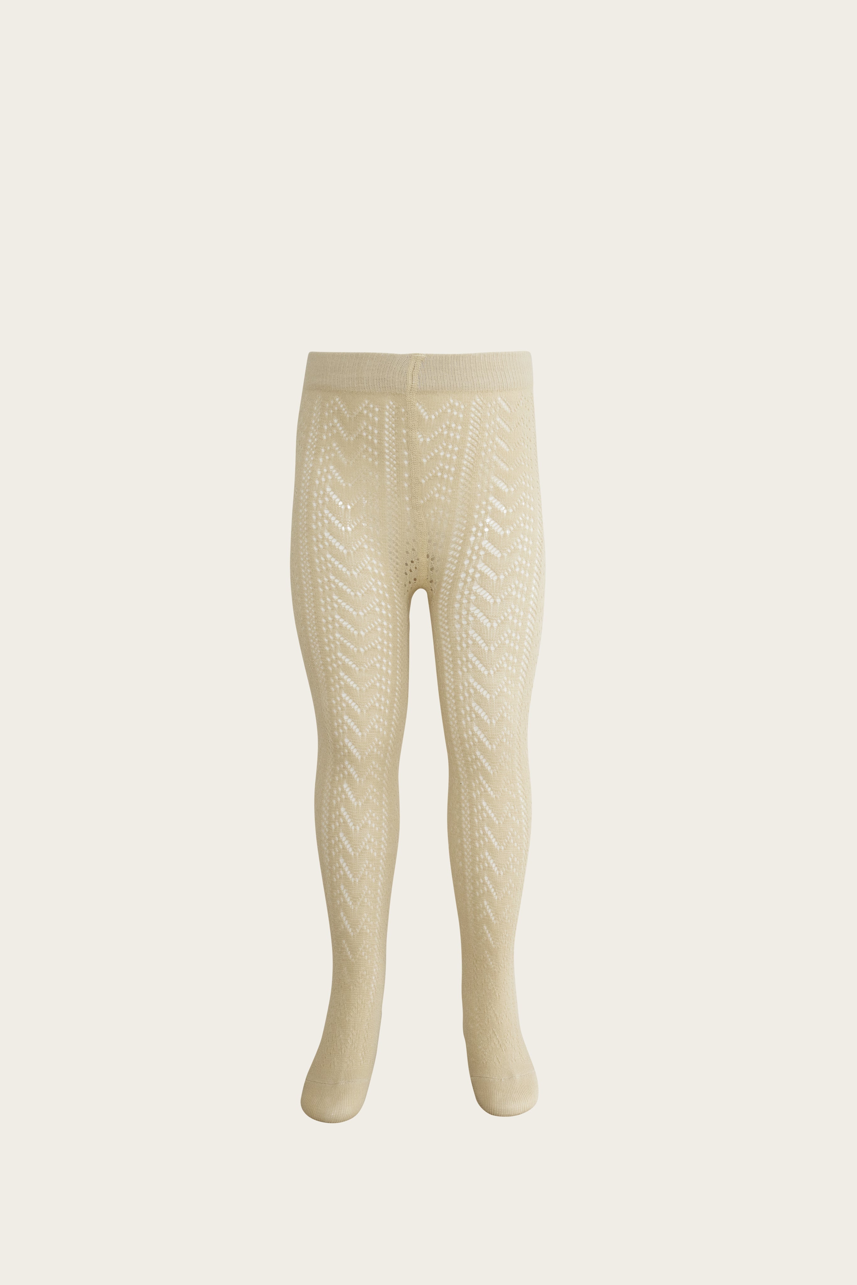 Cable Weave Tights - Sandstone-Clothing & Accessories-Jamie Kay-The Bay Room