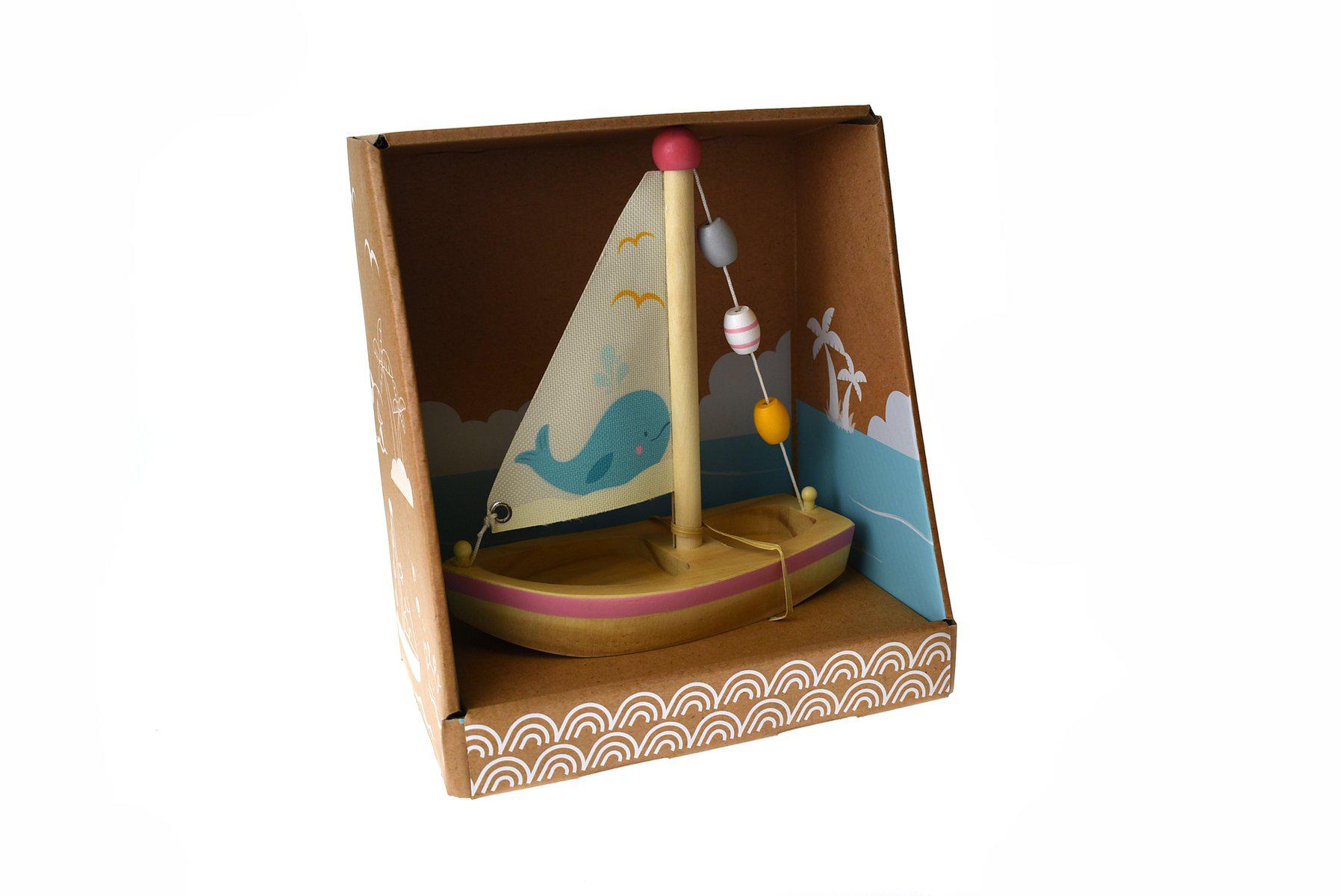 Calm & Breezy Wooden Sail Boat-Toys-Eleganter-Whale-The Bay Room