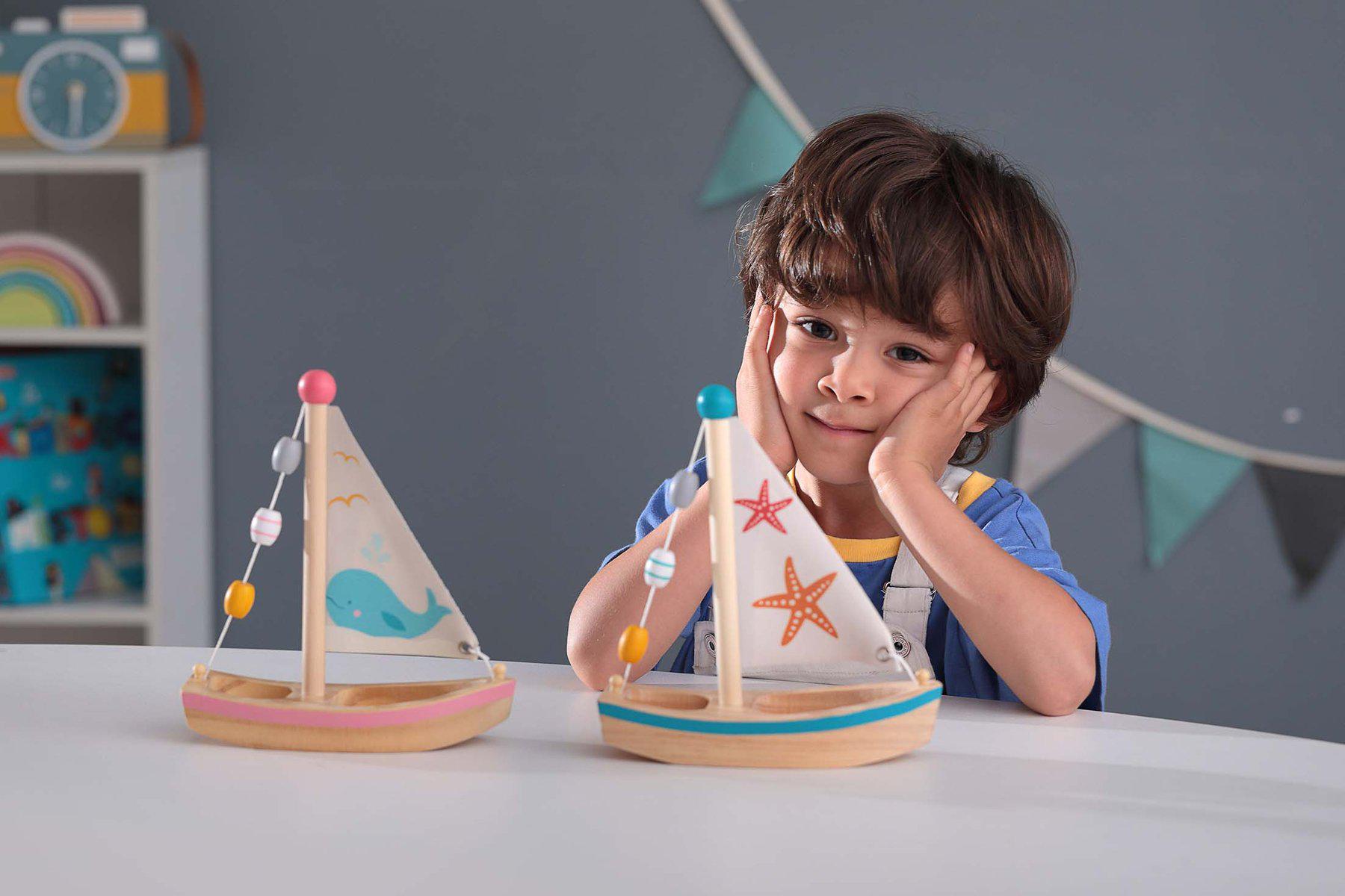 Calm & Breezy Wooden Sail Boat-Toys-Eleganter-The Bay Room