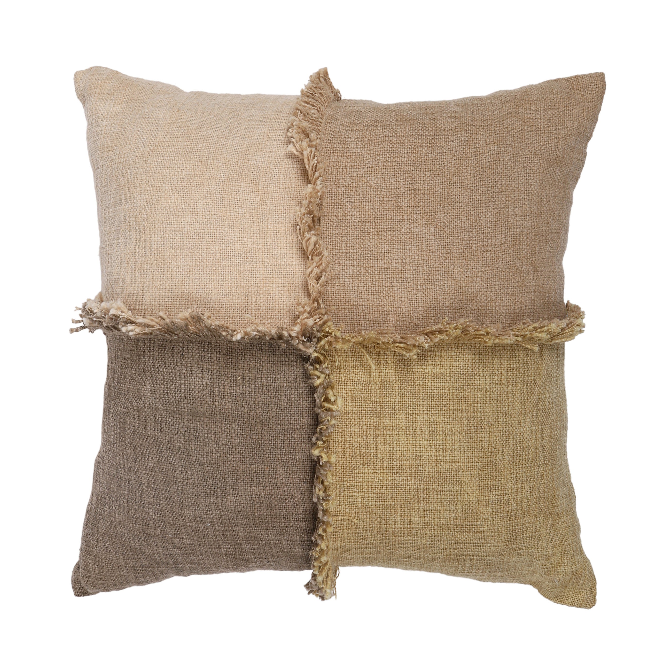 Camille Cotton Cushion 50x50cm -Multi Clay-Soft Furnishings-Coast To Coast Home-The Bay Room