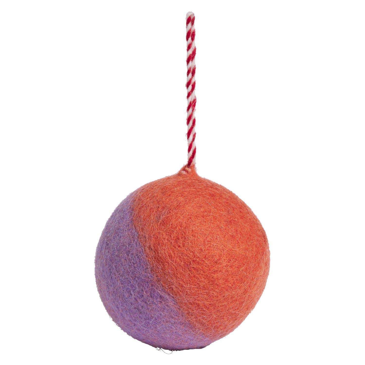 Clancy Felt Bauble - Lavender-Christmas-Sage & Clare-The Bay Room