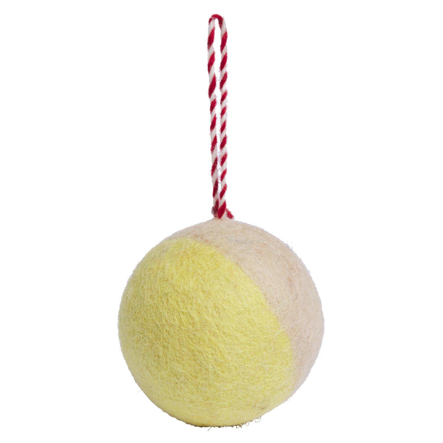 Clancy Felt Bauble - Neon Yellow-Christmas-Sage & Clare-The Bay Room