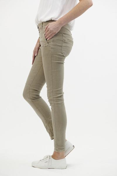 Classic Button Jean - Beige-Jeans-Italian Star-The Bay Room