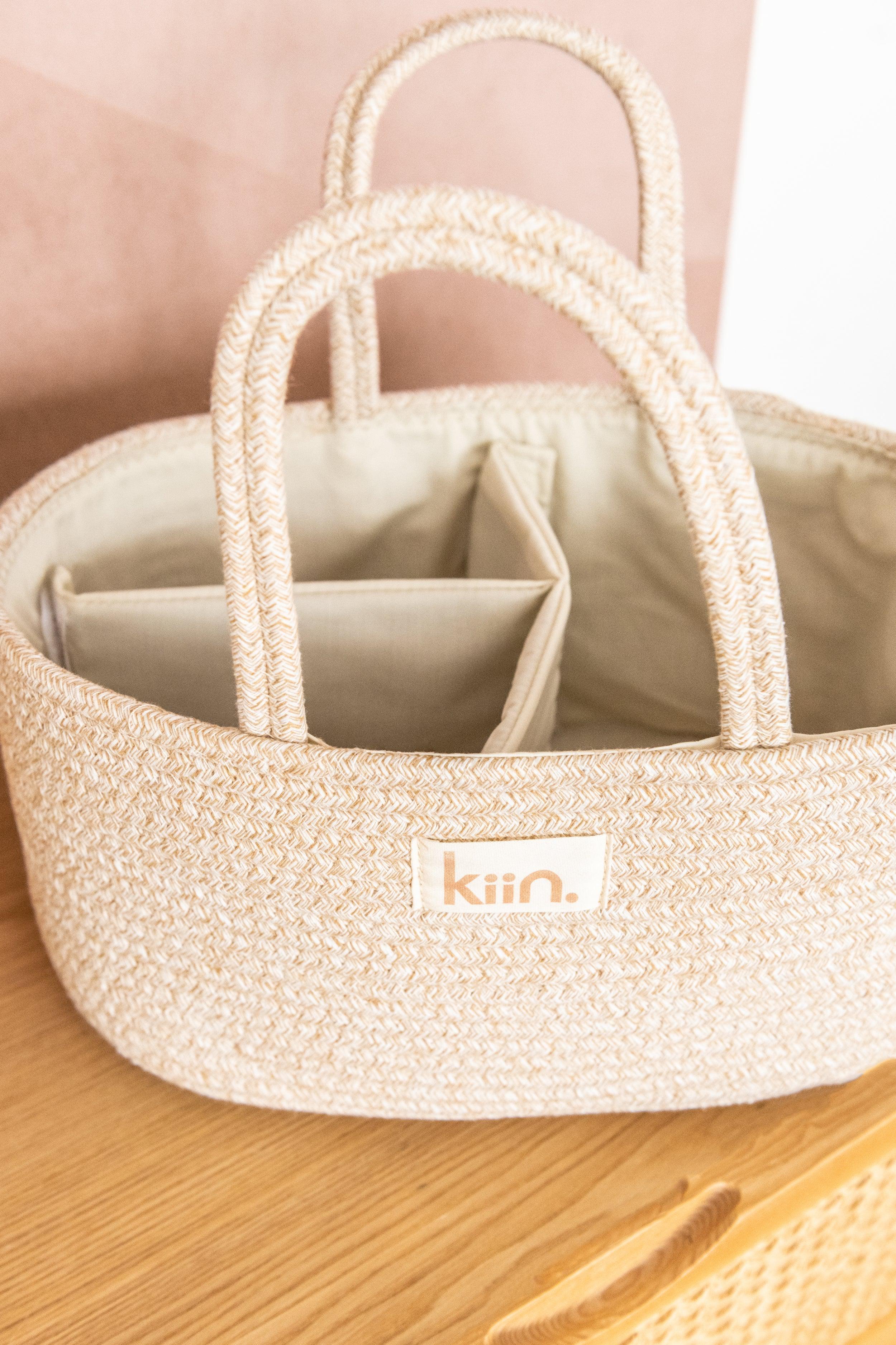 Cotton Rope Nappy Caddy Organiser-Nursery & Nurture-Kiin-The Bay Room