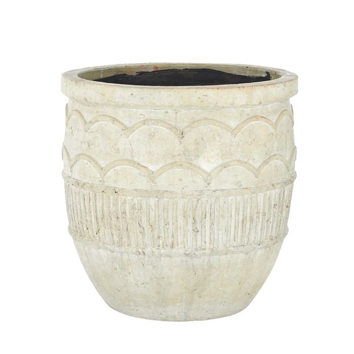 Damita Ceramic Pot - Sand-Pots, Planters & Vases-Coast To Coast Home-The Bay Room
