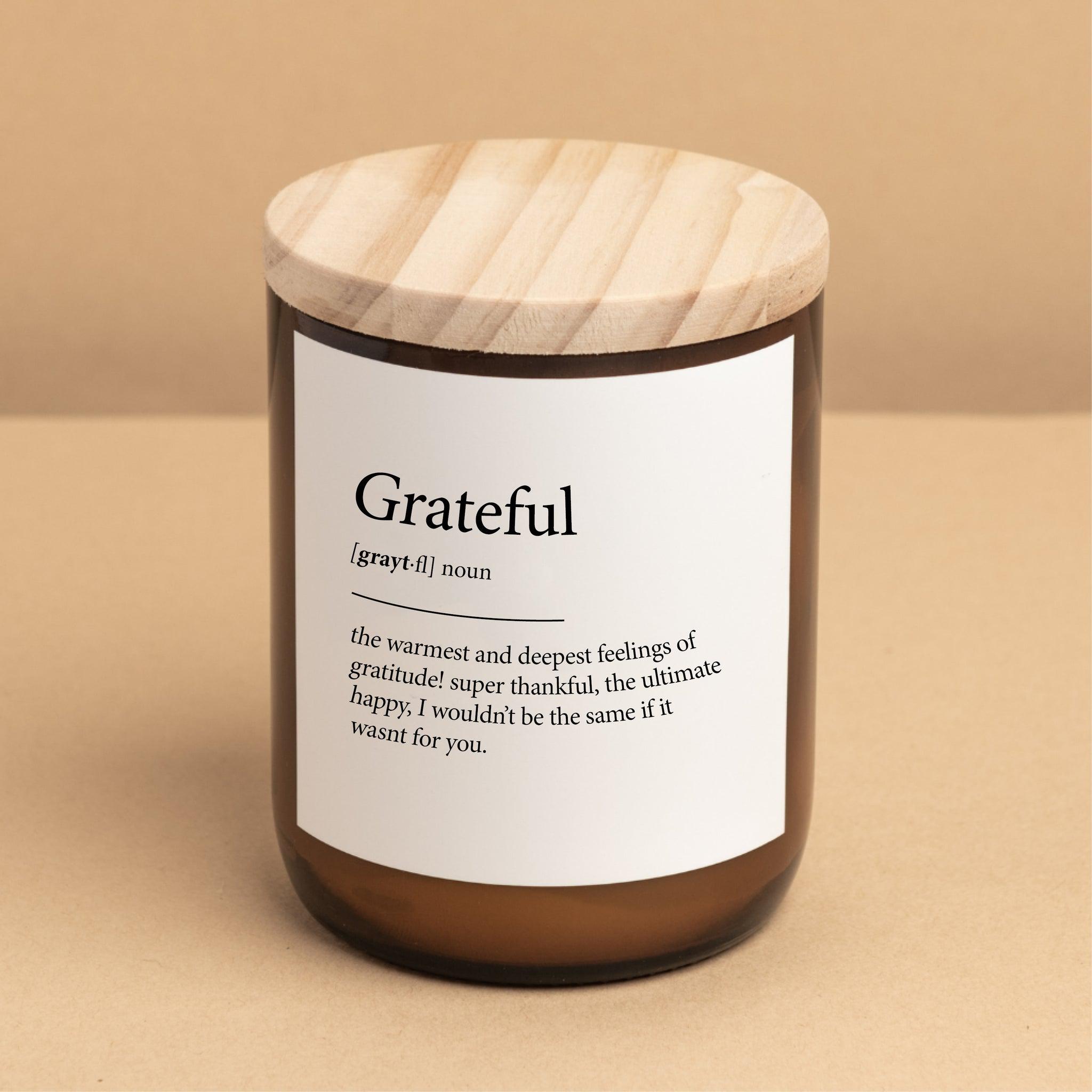 Dictionary Meaning Soy Candle - Grateful-Candles & Fragrance-The Commonfolk Collective-Byron-The Bay Room