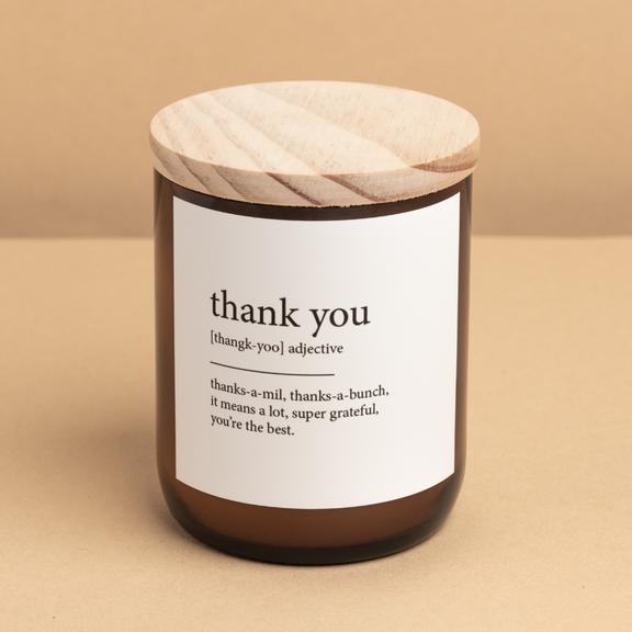 Dictionary Meaning Soy Candle - Thank you-Candles & Fragrance-The Commonfolk Collective-Mali-The Bay Room