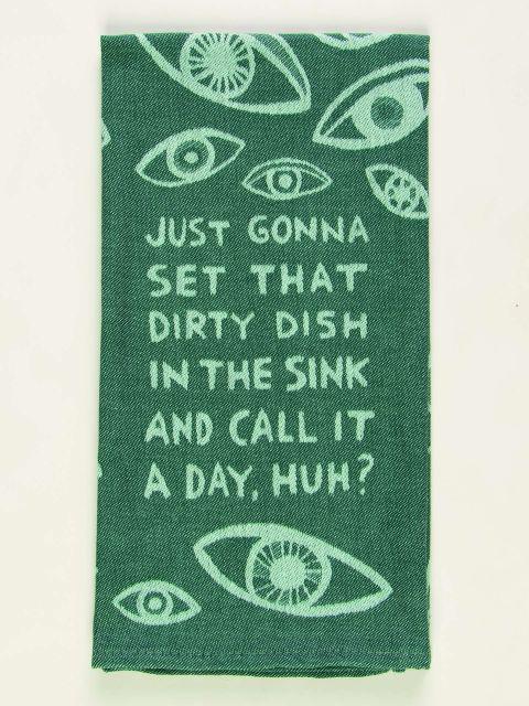 Dirty Dish In The Sink Dish Towel-Fun & Games-Blue Q-The Bay Room