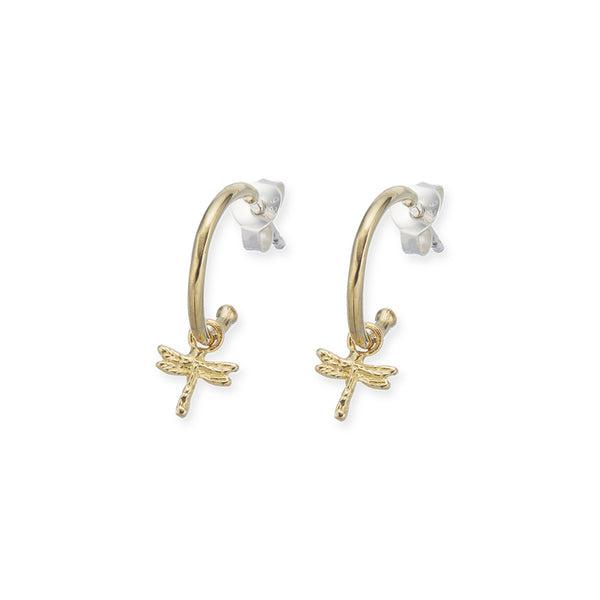 Dragonfly Hoop Earrings-Jewellery-Palas-The Bay Room