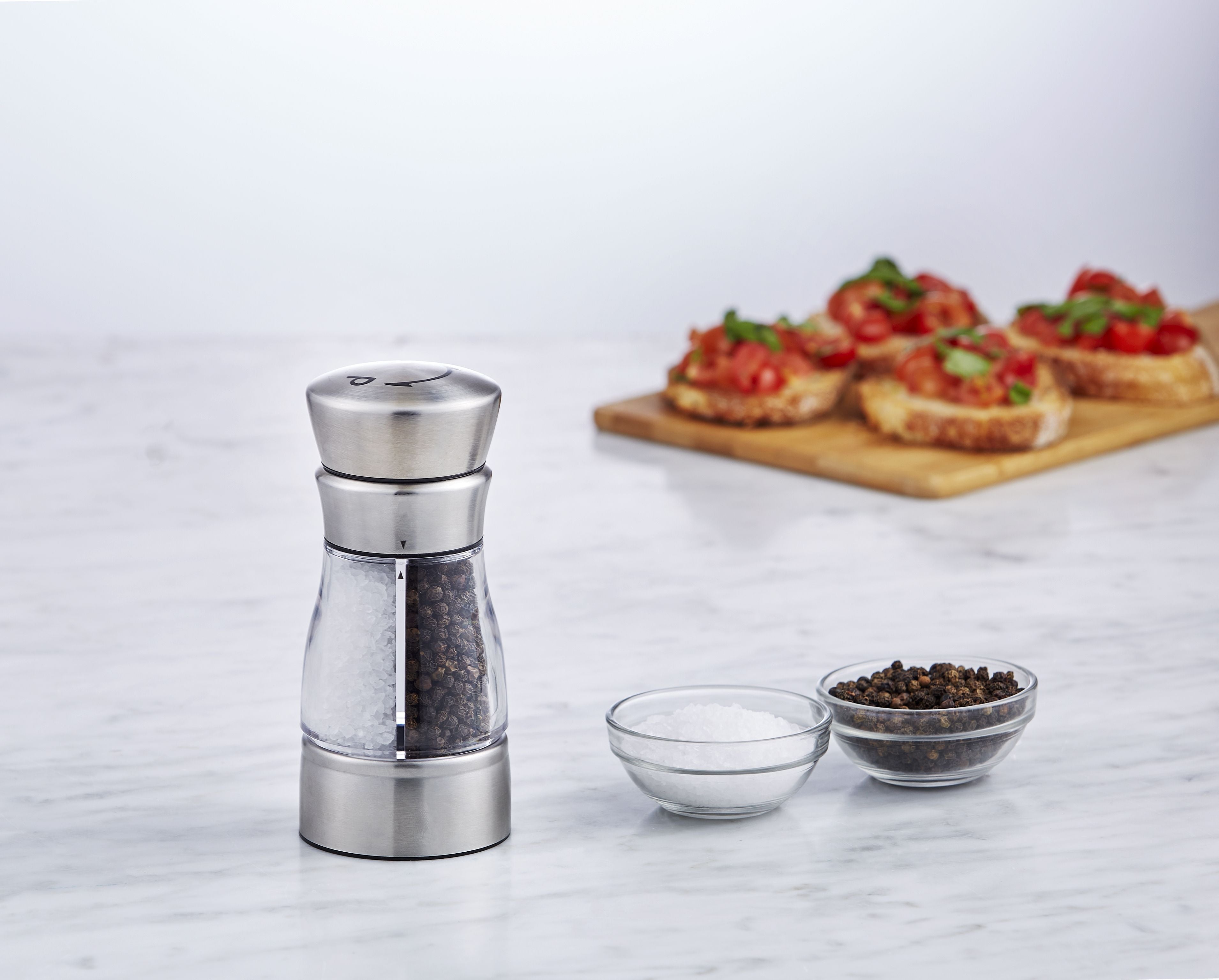 Dual salt deals and pepper grinder