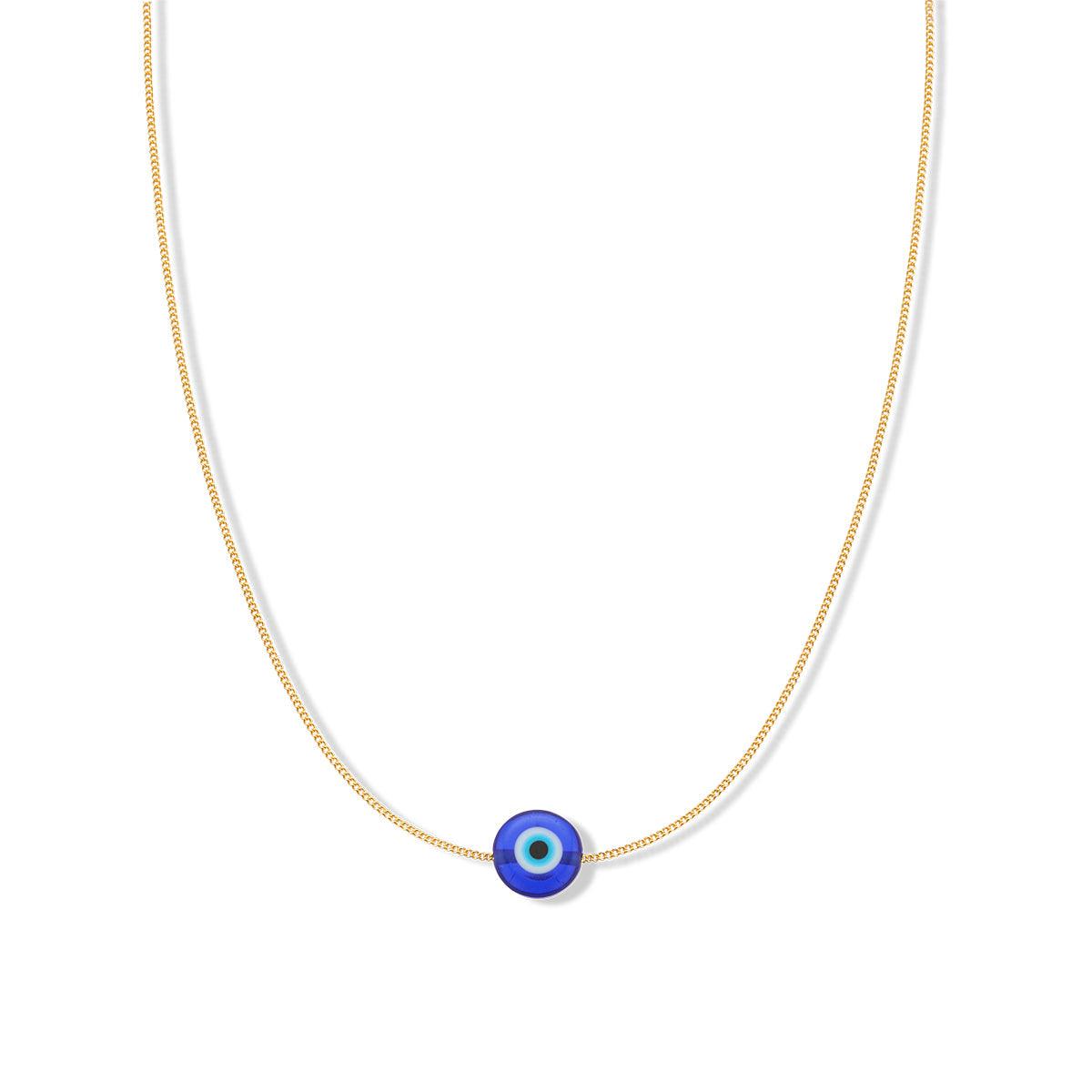 Evil Eye Protection Necklace (Gold Plated)-Jewellery-Palas-The Bay Room