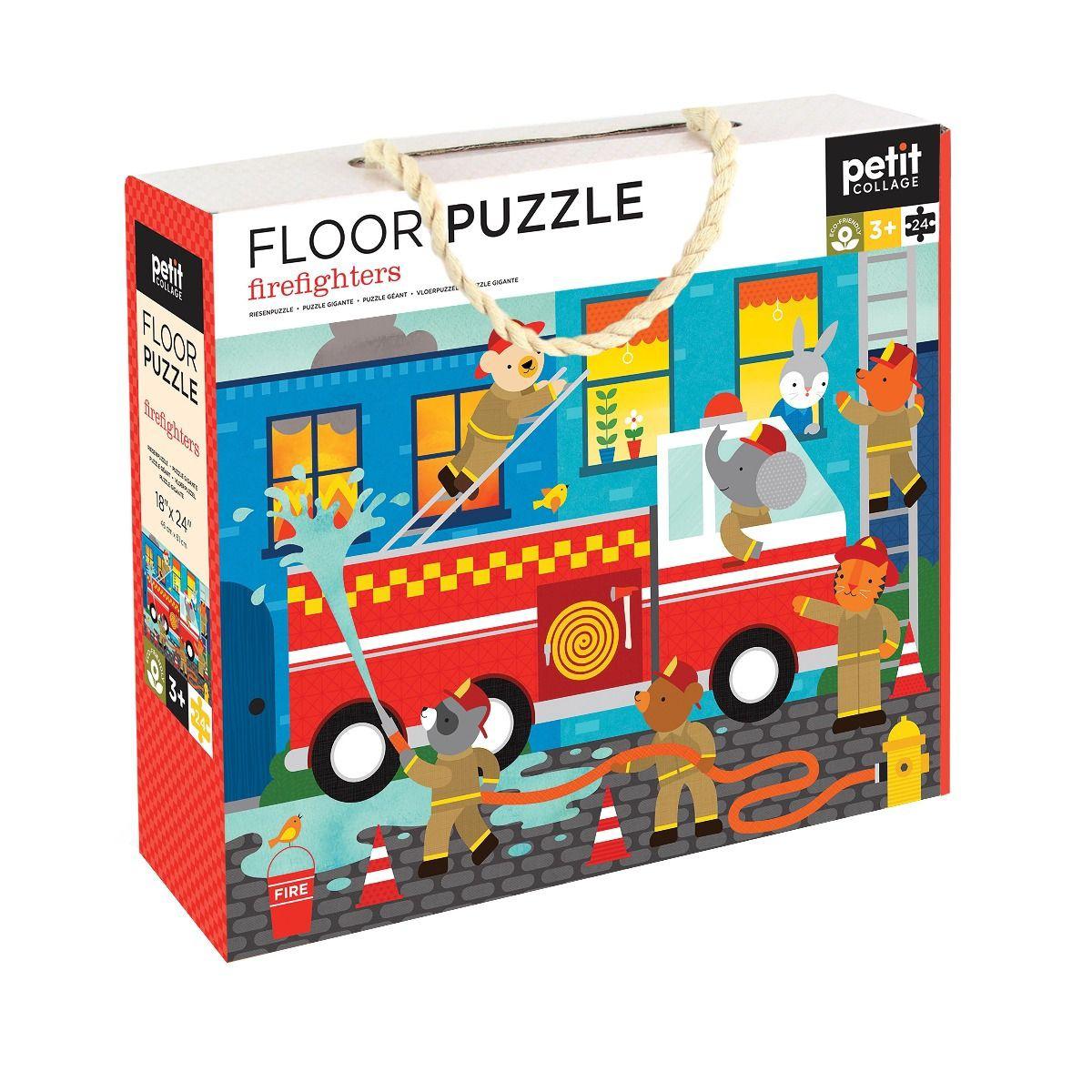 Firefighters Floor Puzzle-Toys-Petit Collage-The Bay Room