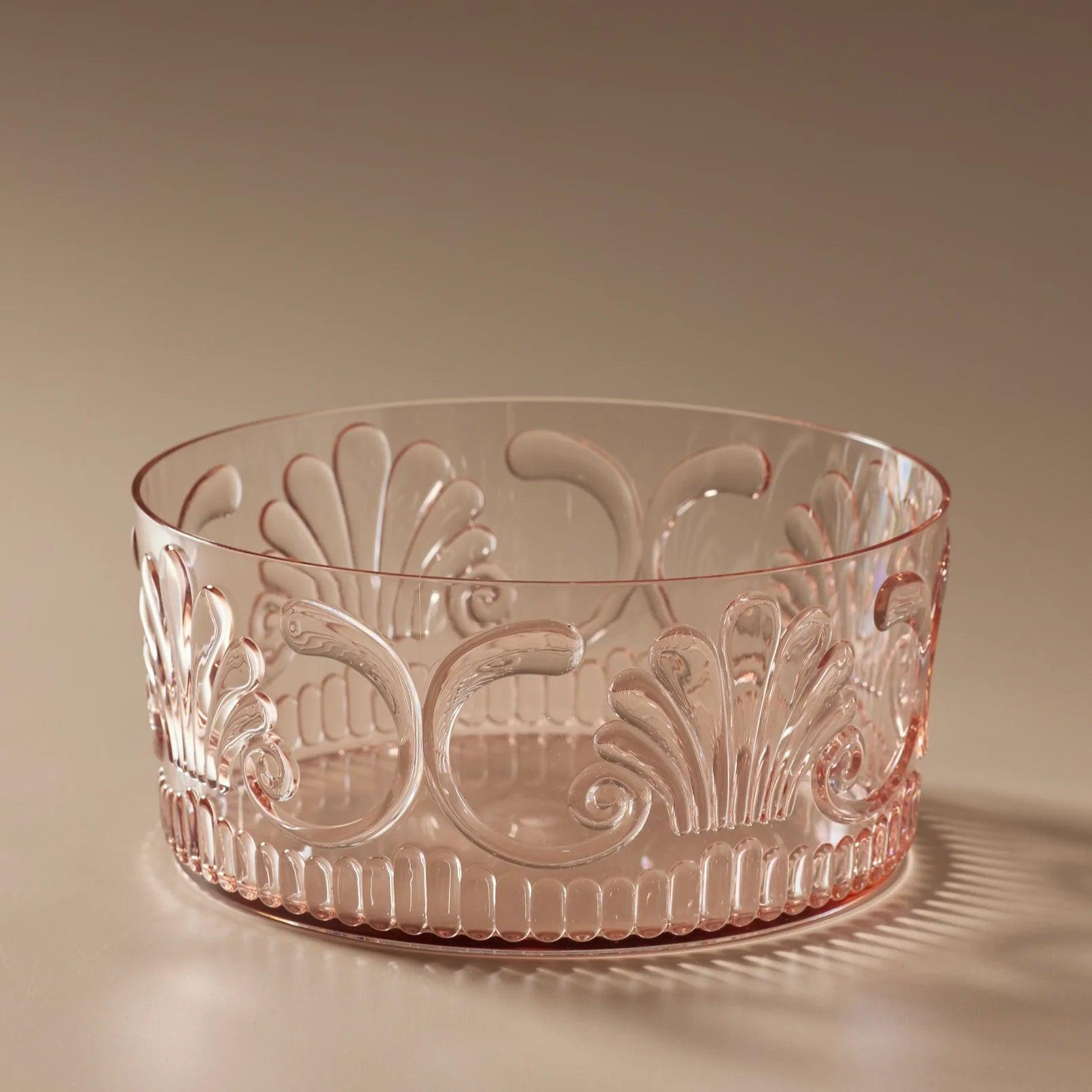 Flemington Acrylic Salad Bowl -Pale Pink-Dining & Entertaining-Indigo Love-The Bay Room