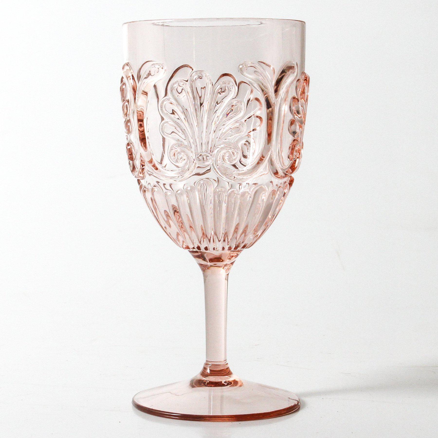 Flemington Acrylic Wine Glass - Pale Pink-Dining & Entertaining-Indigo Love-The Bay Room