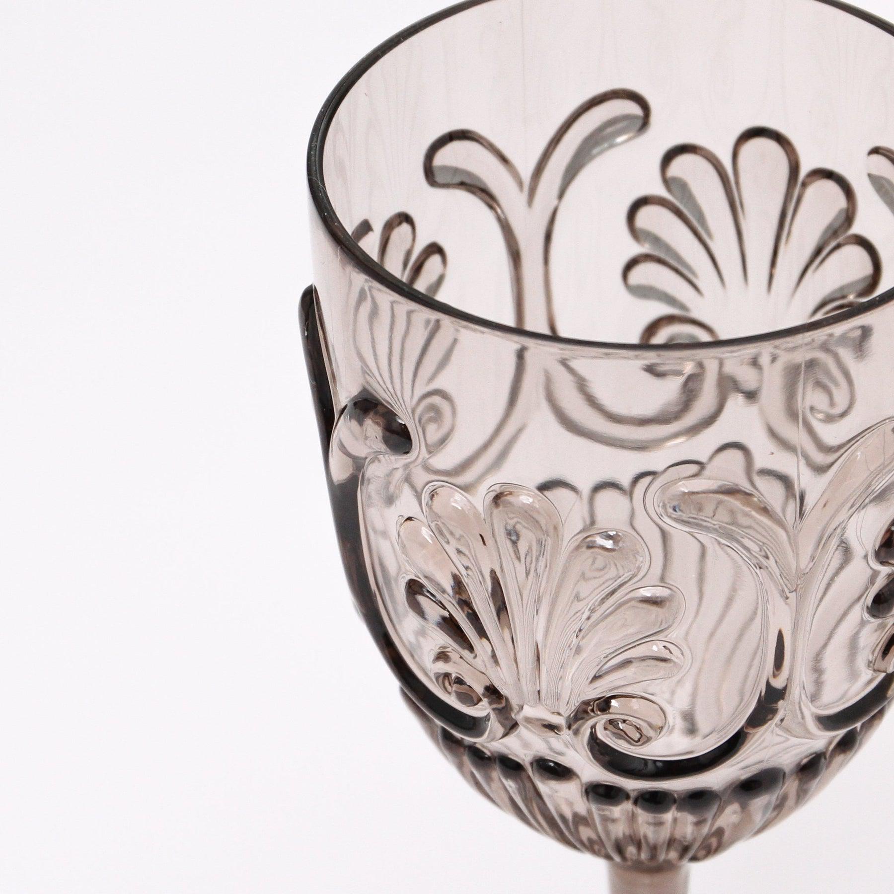 Flemington Acrylic Wine Glass - Smoke-Dining & Entertaining-Indigo Love-The Bay Room