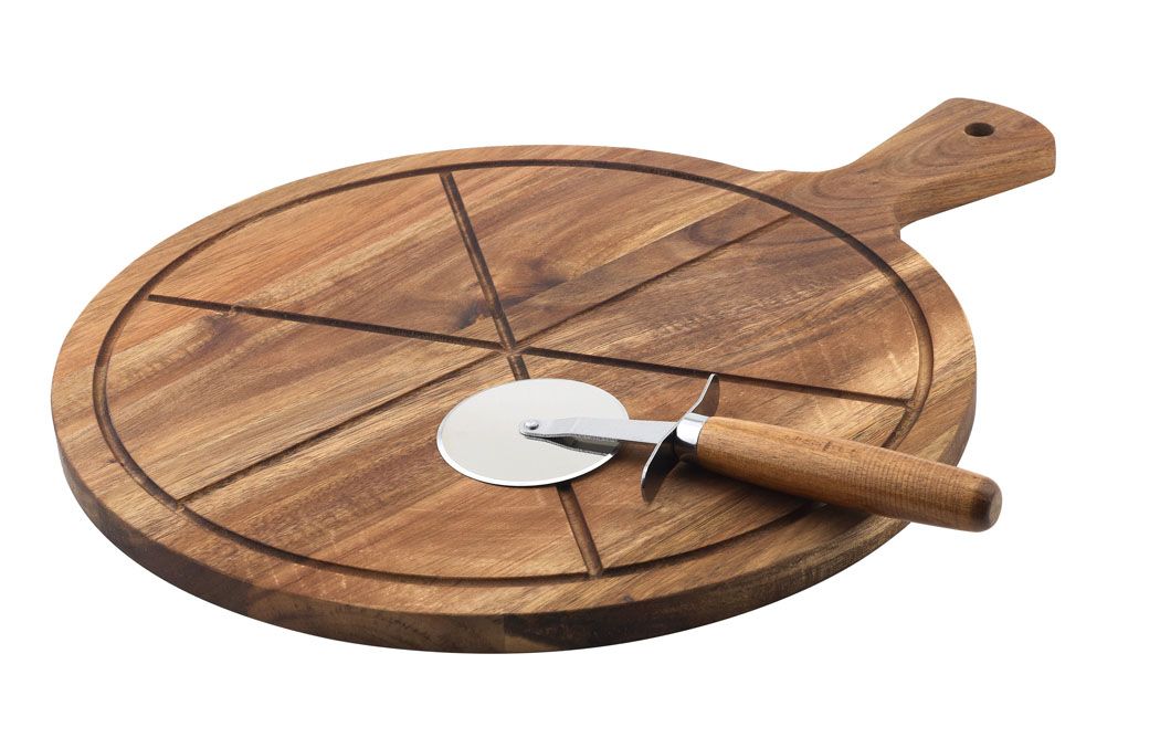 Flinders Pizza Board & Wheel 2pce-Dining & Entertaining-Not specified-The Bay Room