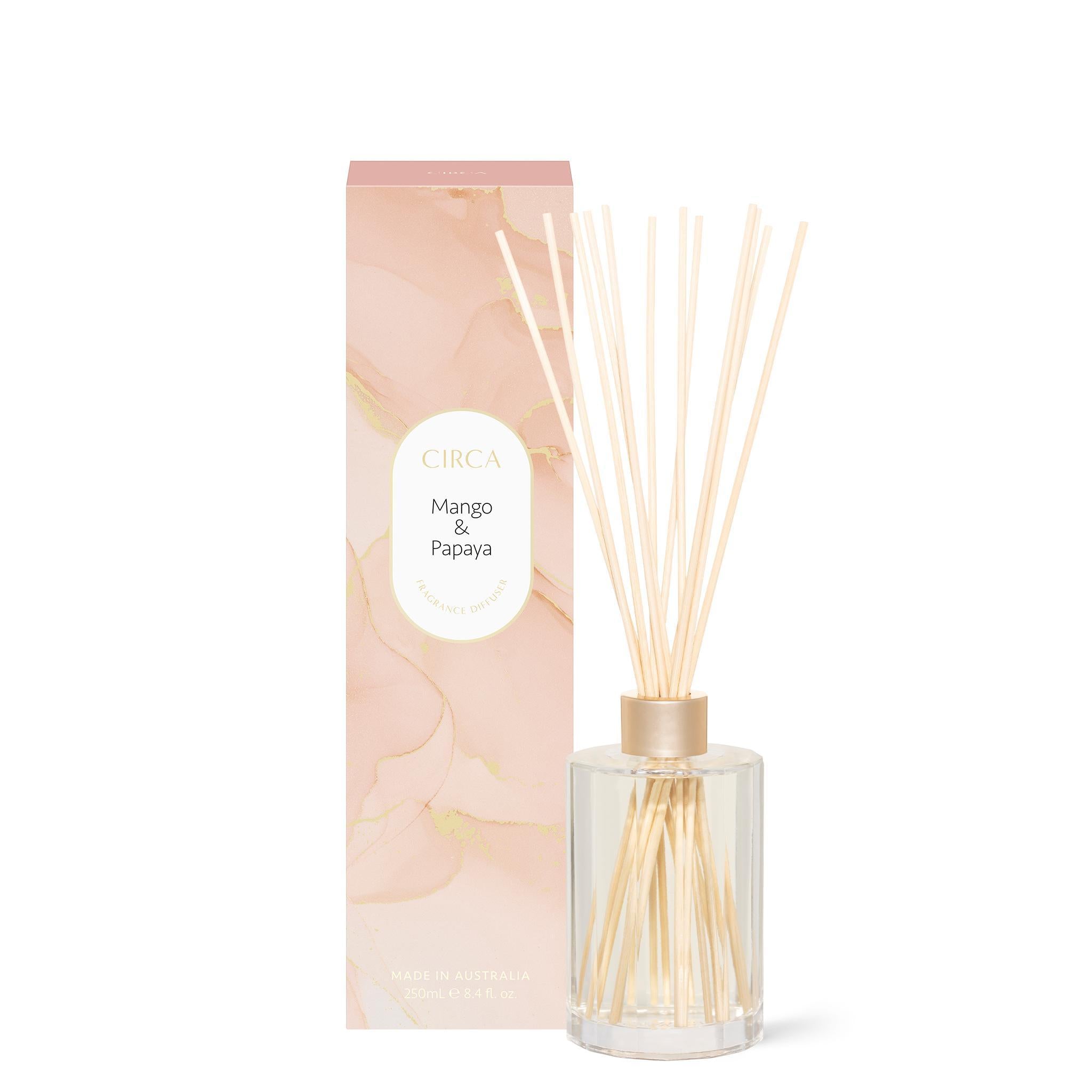 Fragrance Diffuser 250ml - Asst Fragrance-Candles & Fragrance-Circa-Mango & Papaya-The Bay Room