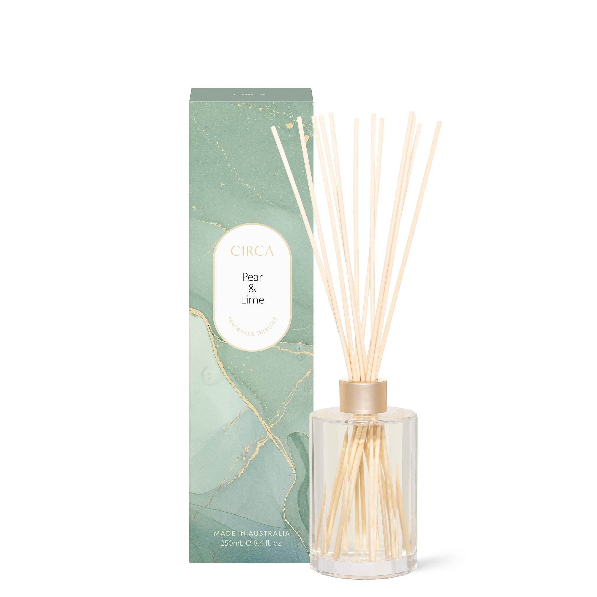 Fragrance Diffuser 250ml - Asst Fragrance-Candles & Fragrance-Circa-Pear & Lime-The Bay Room