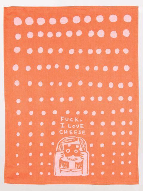 Fuck, I love Cheese Dish Towel-Fun & Games-Blue Q-The Bay Room