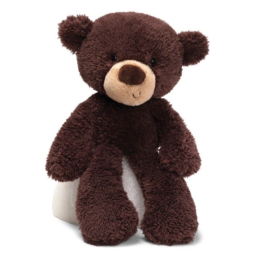 Fuzzy Chocolate Bear - 34cm-Toys-Gund-The Bay Room