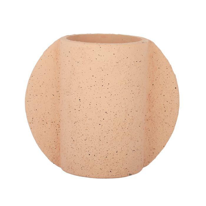 Glider Cement Vase - Coral-Pots, Planters & Vases-Coast To Coast Home-The Bay Room