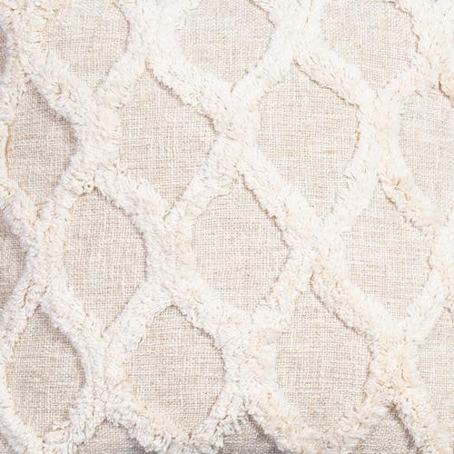 Hand Woven & Embellished Cotton Cushion - Mesha - 45x45cm-Soft Furnishings-DWBH-The Bay Room
