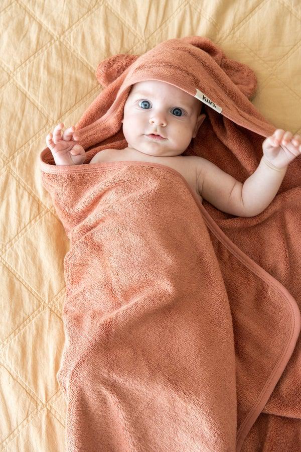 Hooded Towel - Blush-Nursery & Nurture-Kiin-The Bay Room