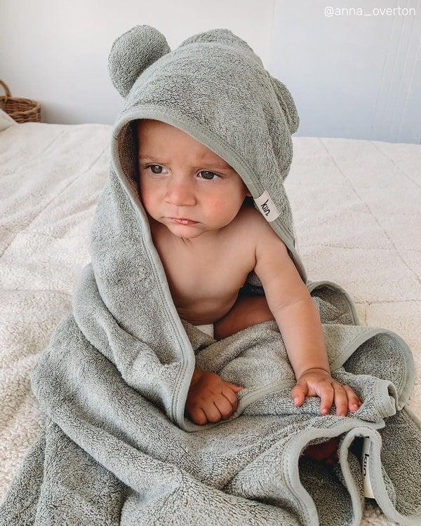 Hooded Towel - Sage-Nursery & Nurture-Kiin-The Bay Room