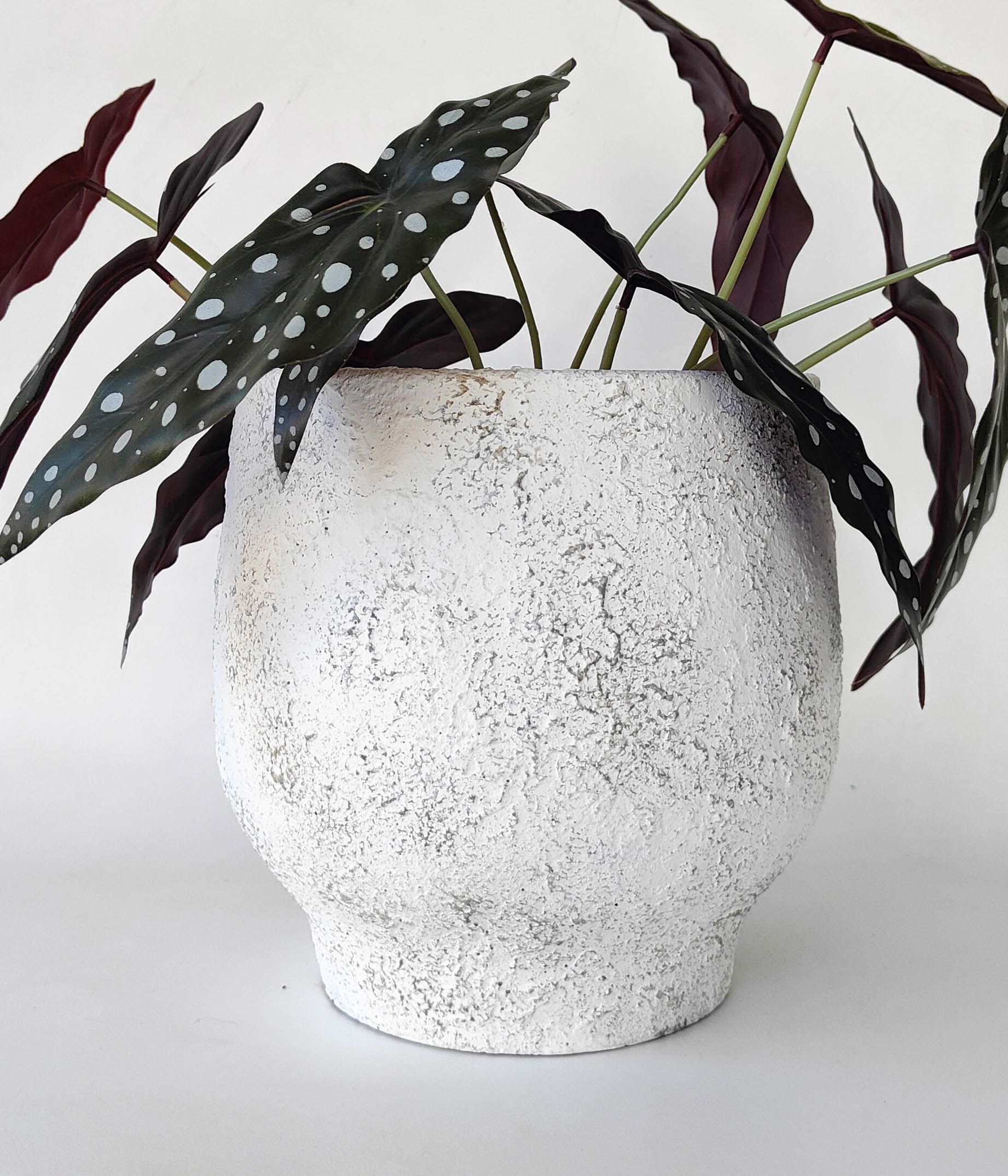 Hope Textured Vase White - Medium-Pots, Planters & Vases-Urban Products-The Bay Room